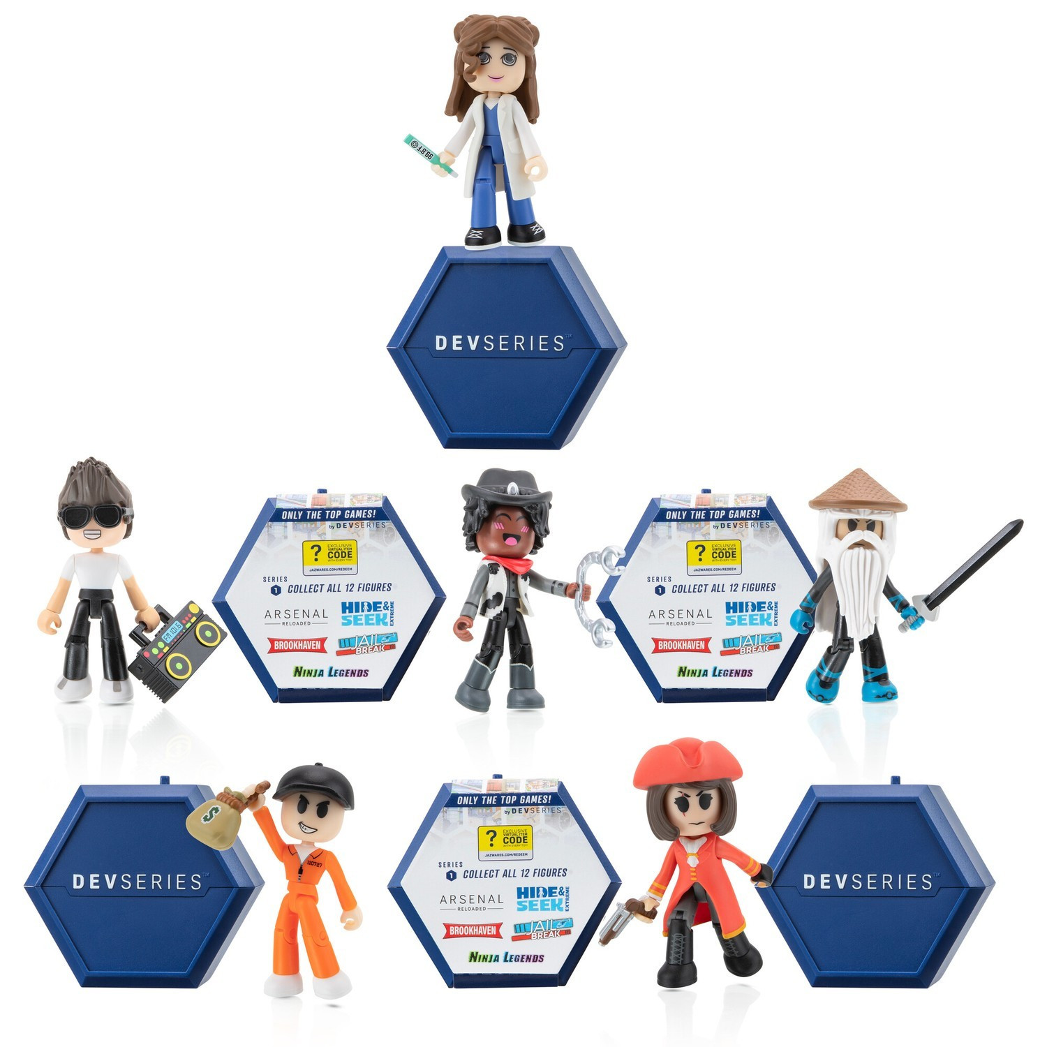 Dev Series W2 Mystery-Figur, 7 cm