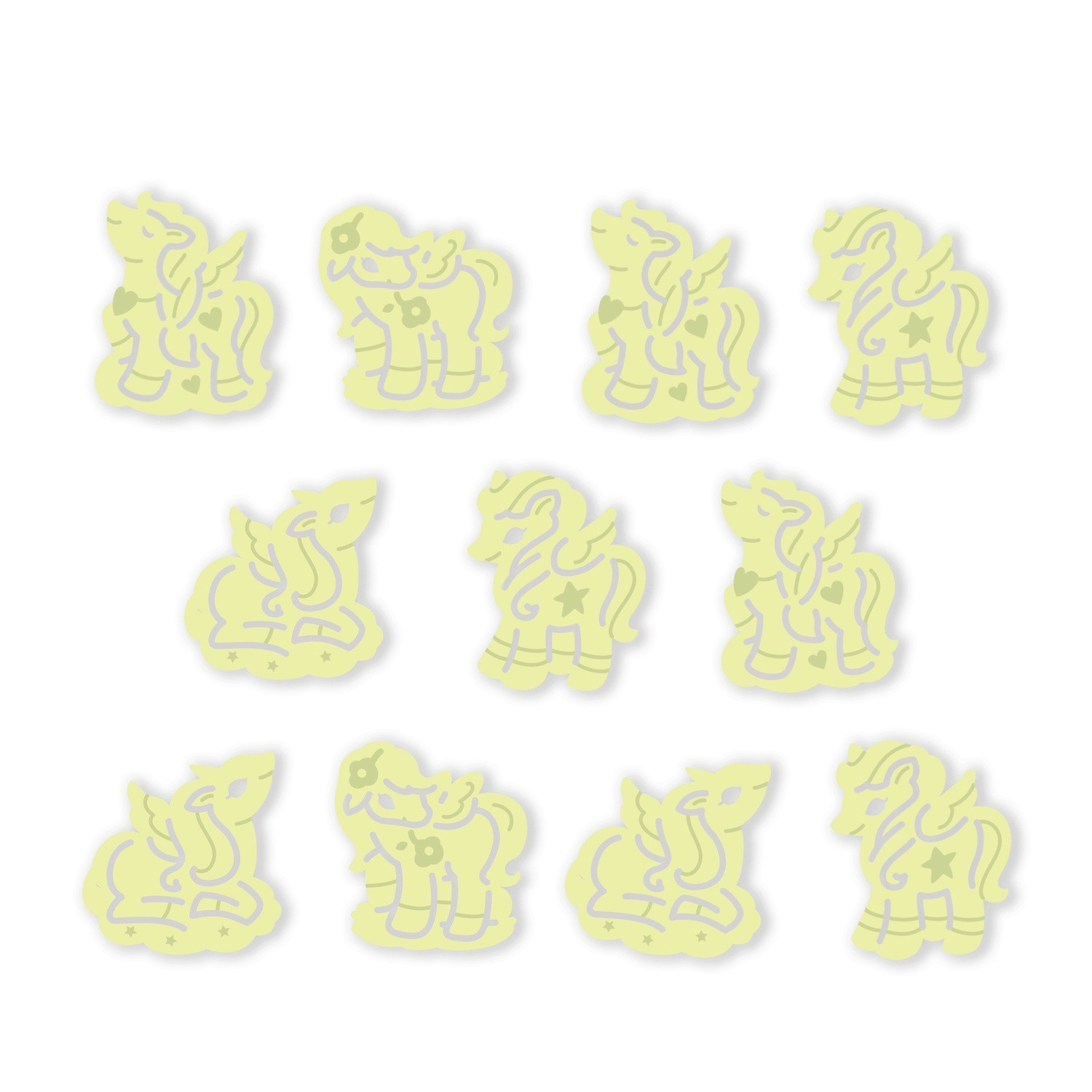 4M Aufkleber-Set Einhörner