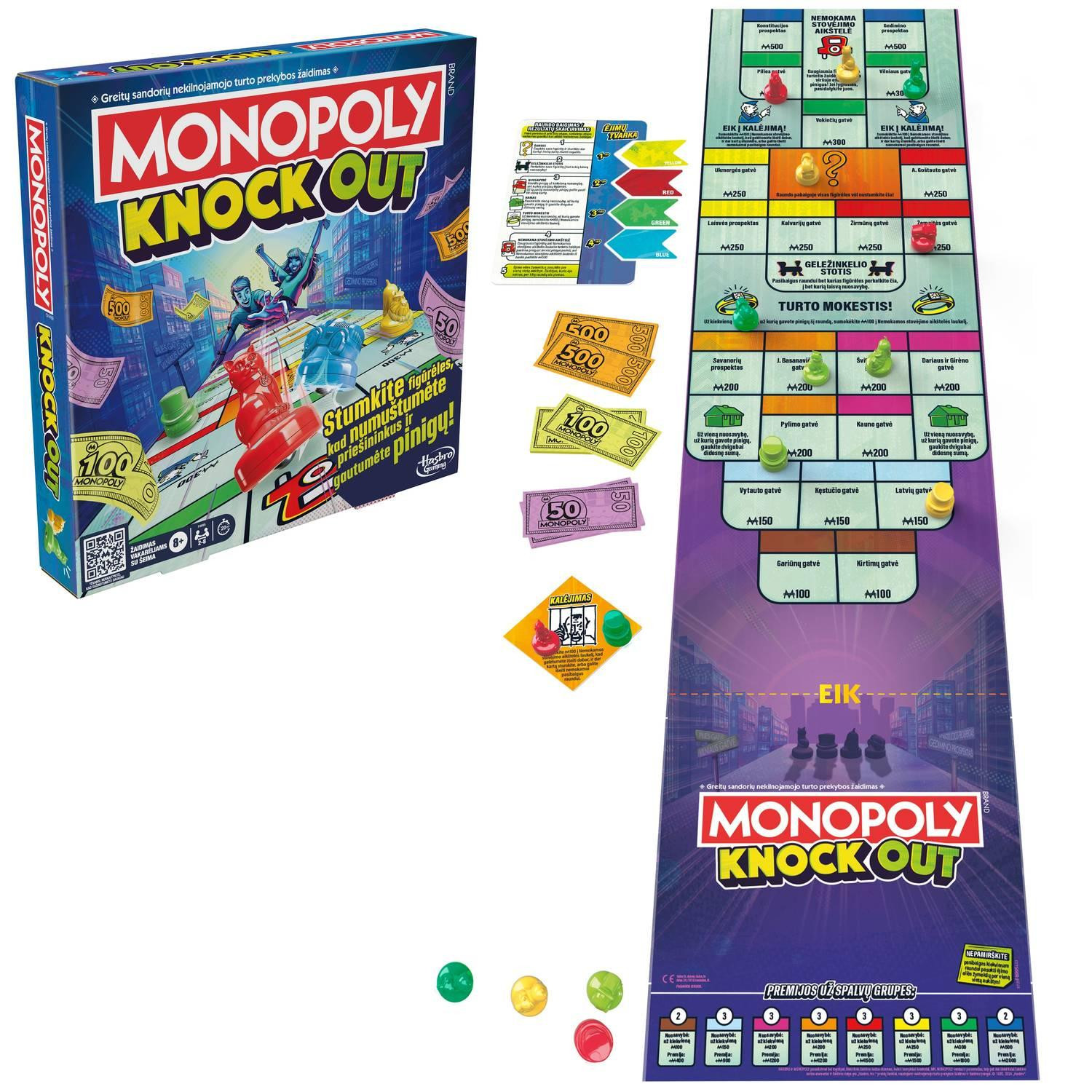 Monopoly Boardgame Knockout (em lituano)