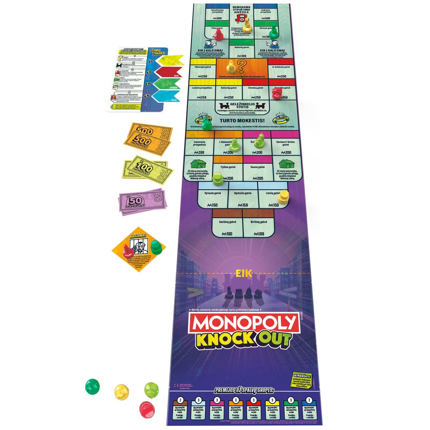 Monopoly Boardgame Knockout (em lituano)