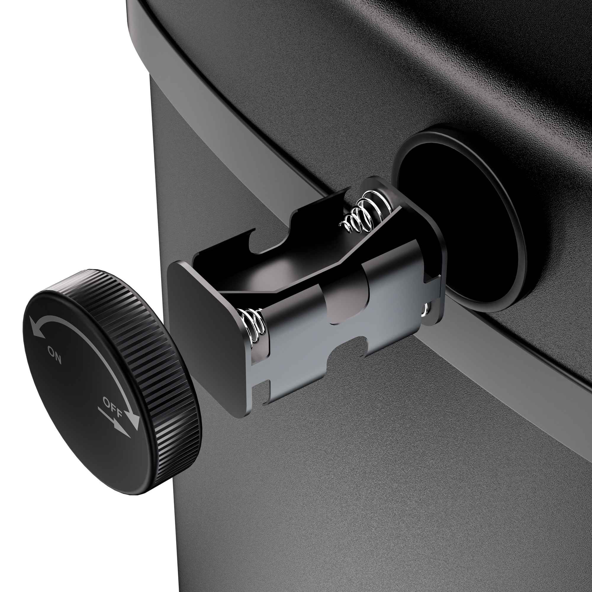 Sensor-Abfallbehälter Edelstahl schwarz 50L