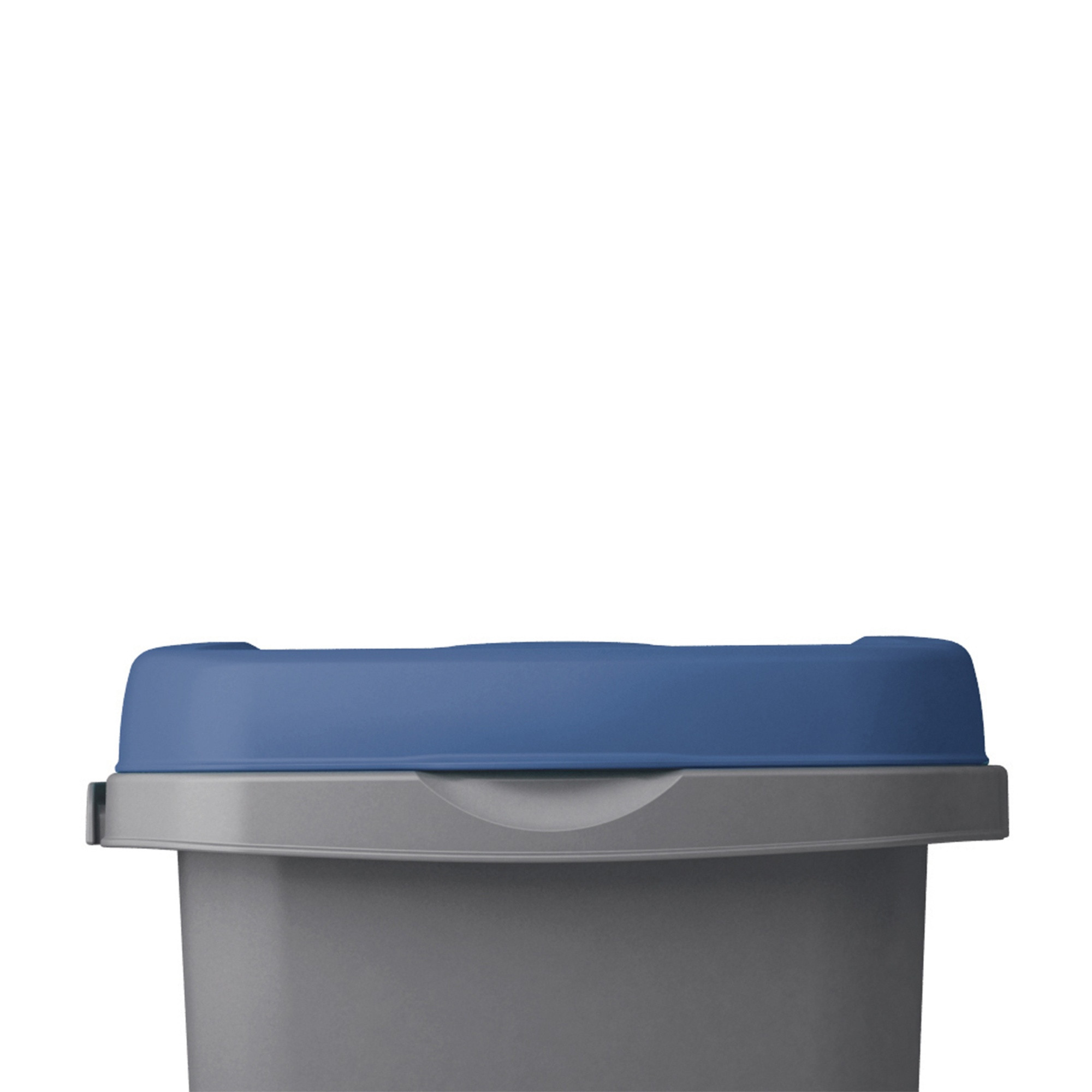 25L Plastic Waste Bin with Blue Lid – Easy Separation