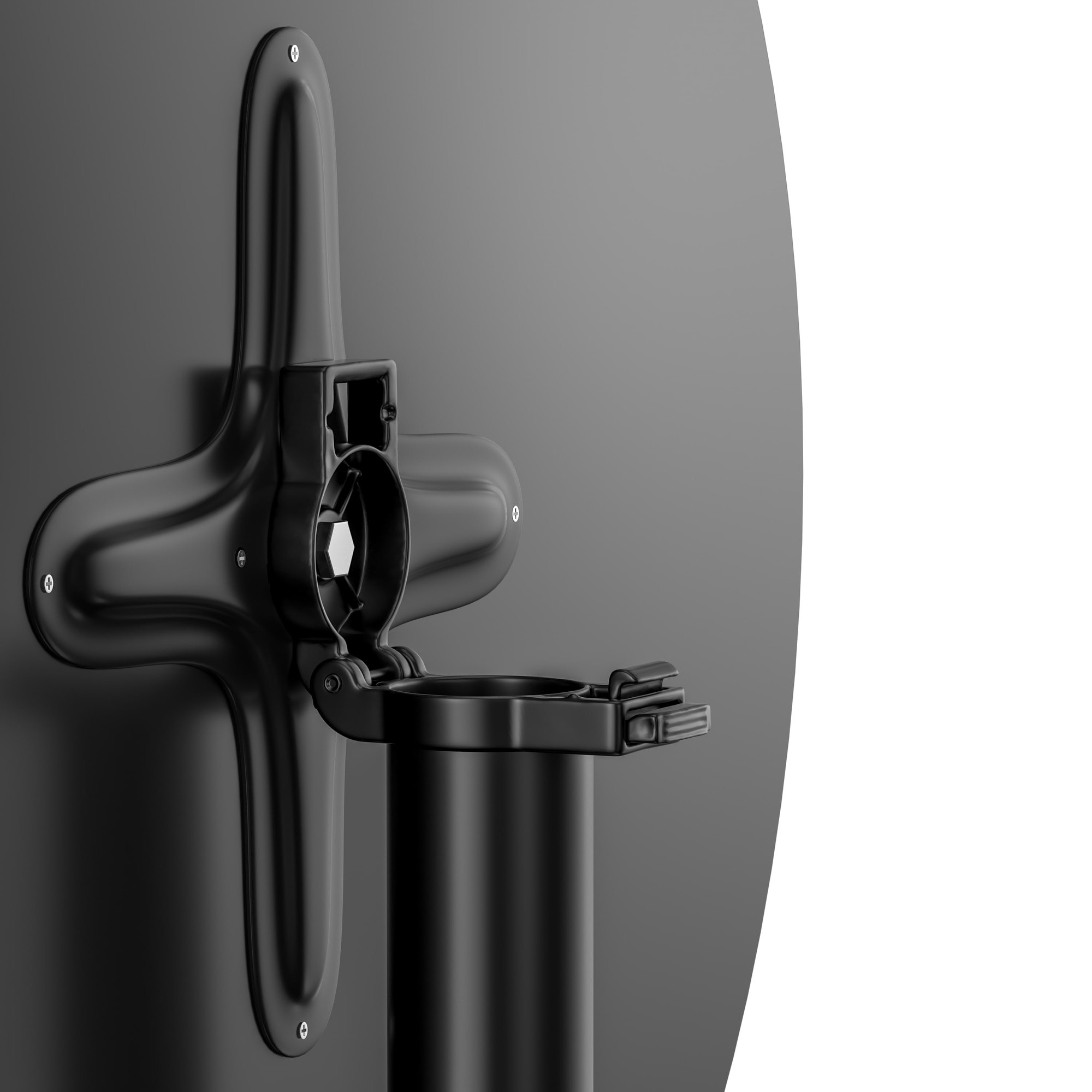 Bar table 2in1 black 60cm height adjustable folding