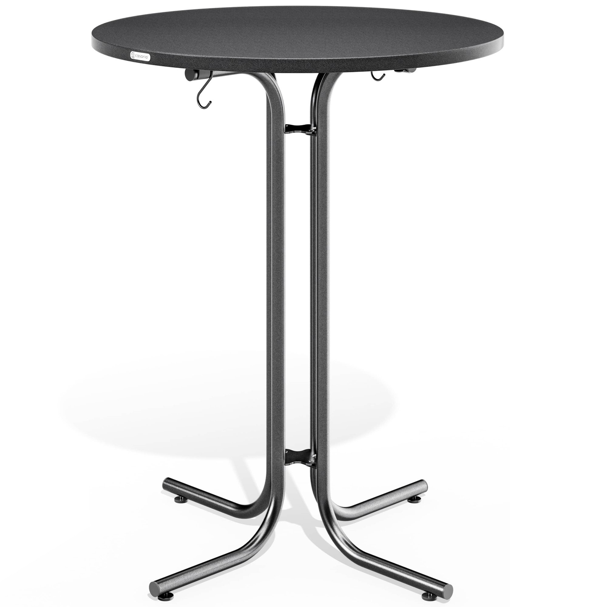 Round Bar Table, Grey, 70x110 cm, Foldable