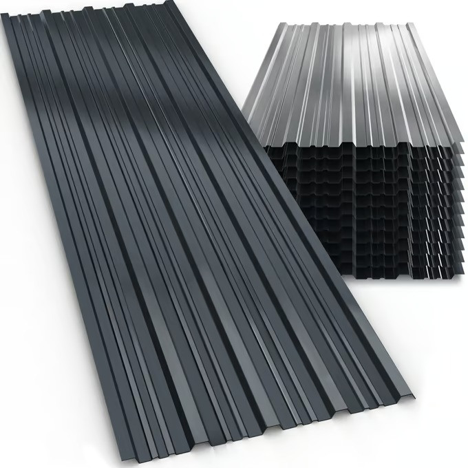 Wellblech-Dachplatten, 12er-Pack, 7 m², Anthrazit
