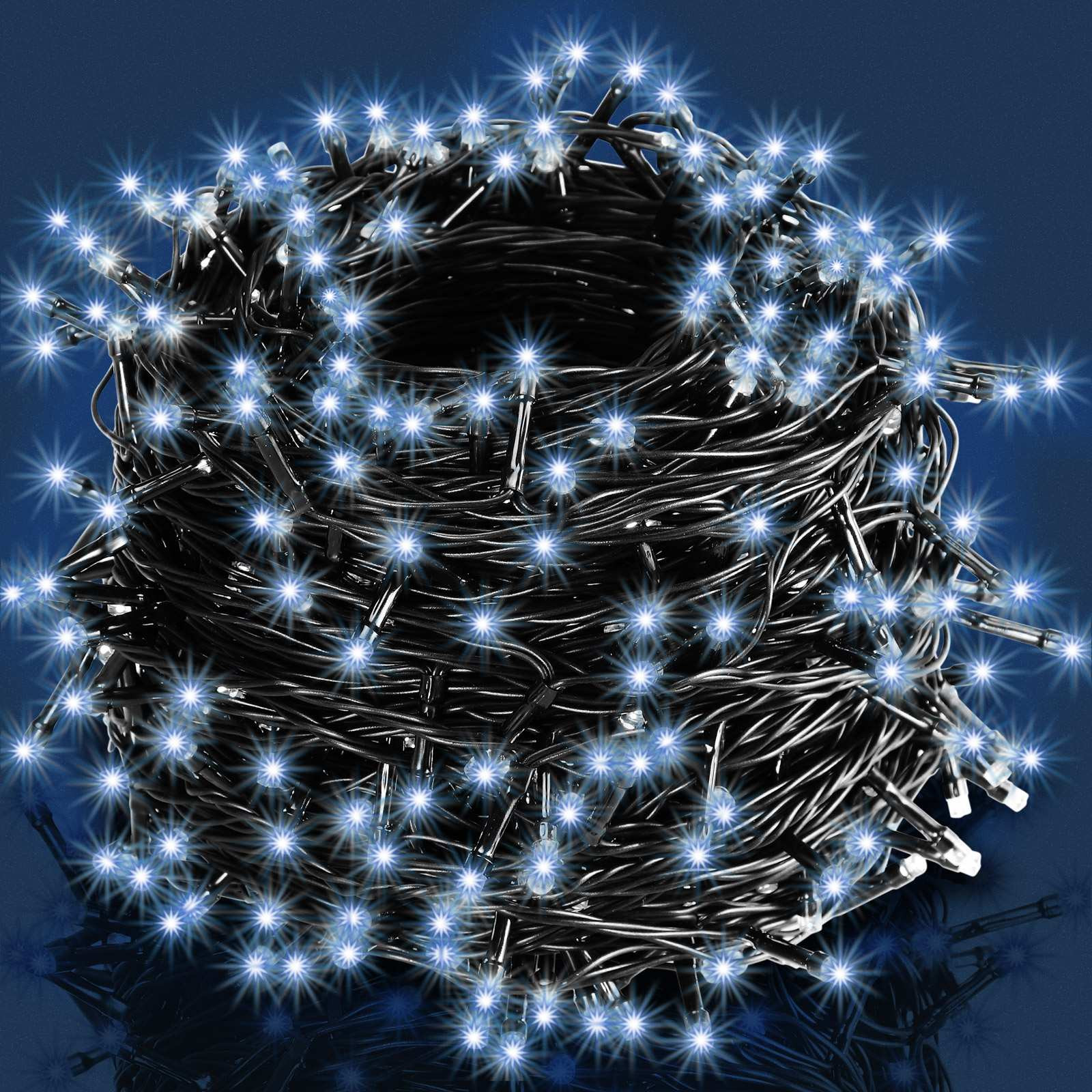 Fairy Lights with Timer, Cold White, 7m, 8 Modes
