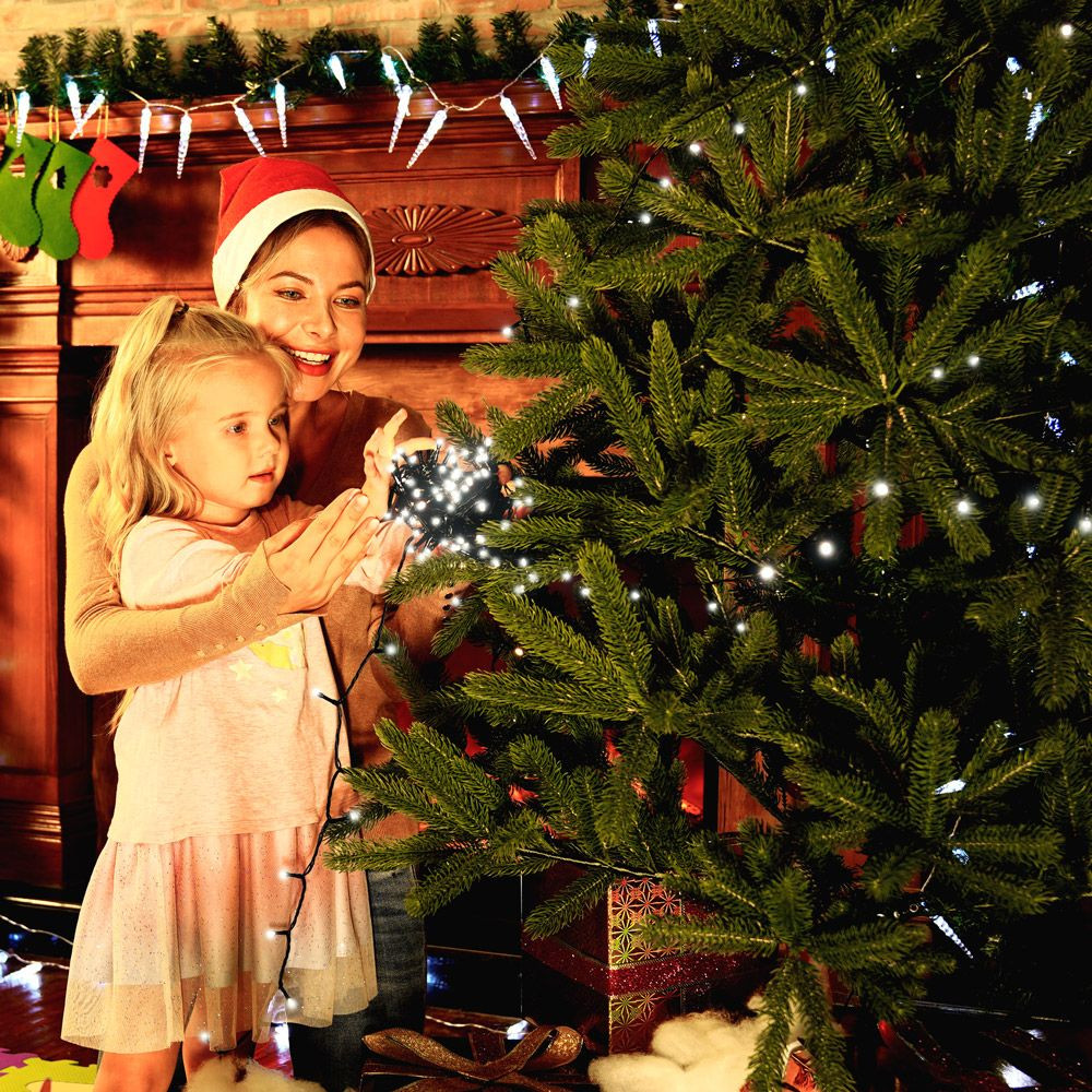 Fairy Lights with Timer, Cold White, 7m, 8 Modes