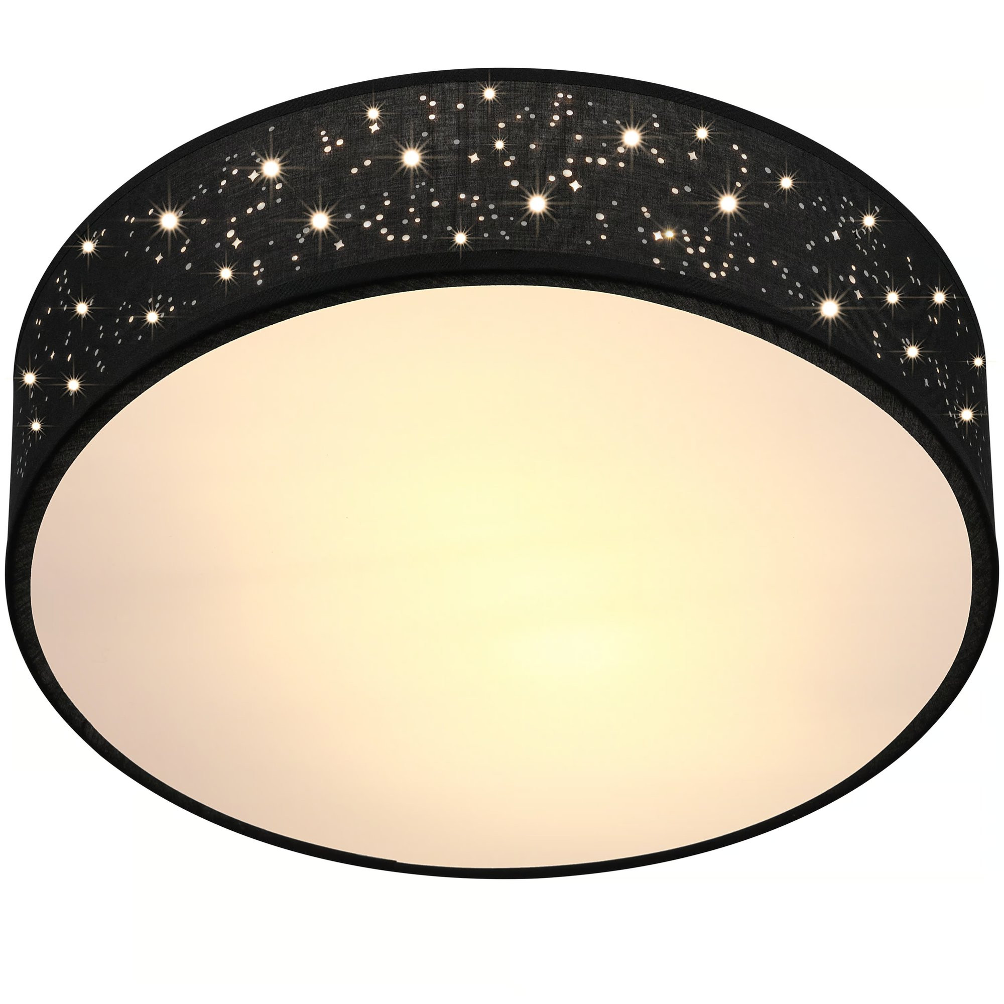 Ceiling Lamp 38 cm Black, E27 Socket, Easy Installation, Glare-Free...