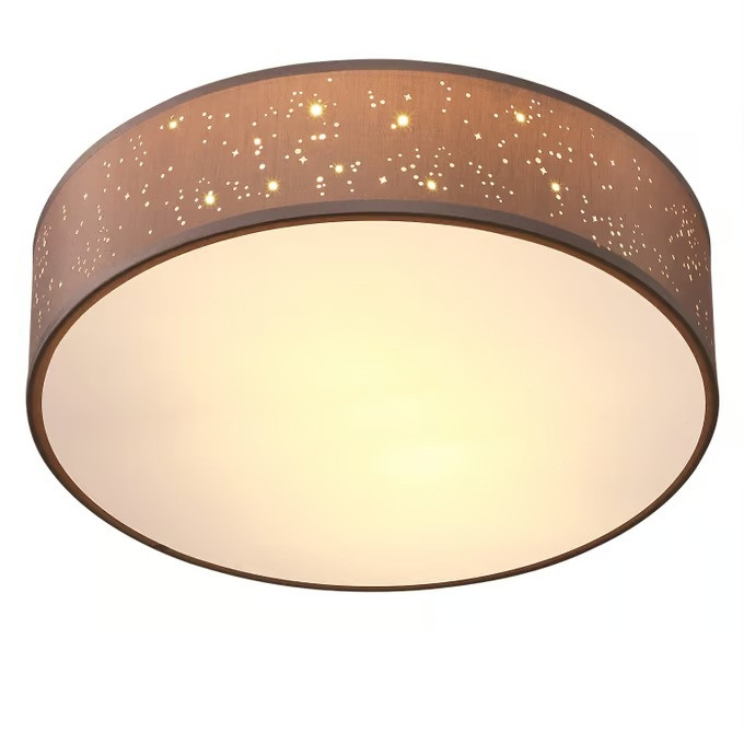 Ceiling Lamp Fabric 30cm, E27 Socket, Taupe