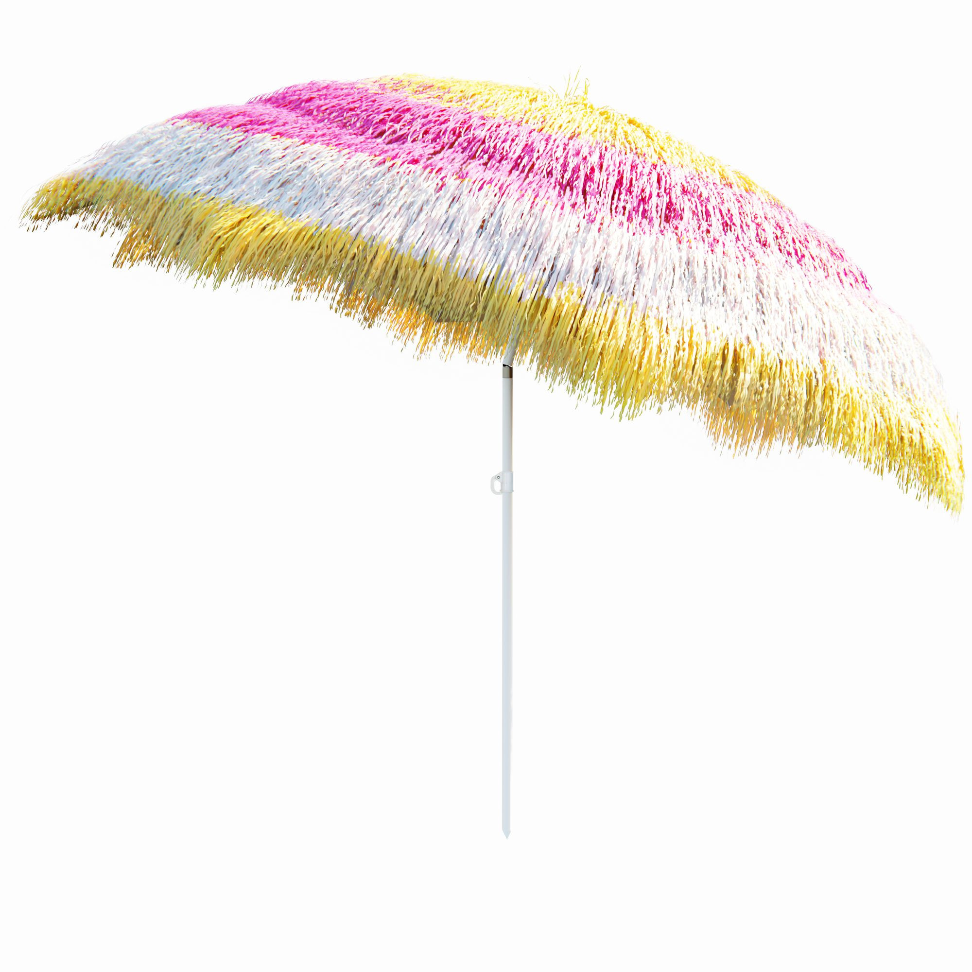 Parasol with Tilt Function, 160 cm, Multicoloured