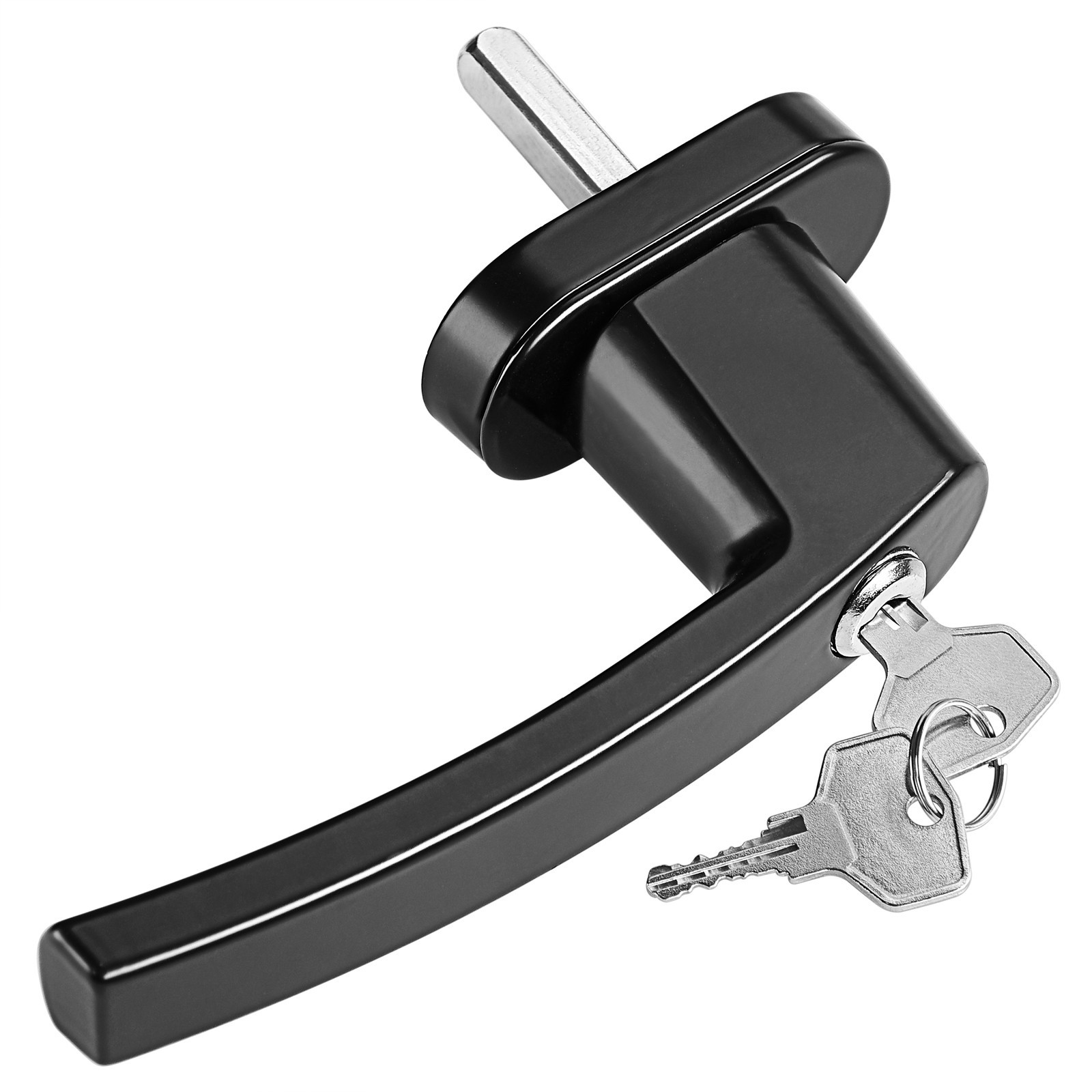 Lockable Window Handle Set, 2 Pcs, Black, Child Safety Features
