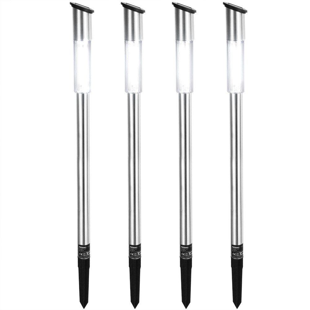Solar Pathway Lights with Sensor, 4-Pack, 70cm