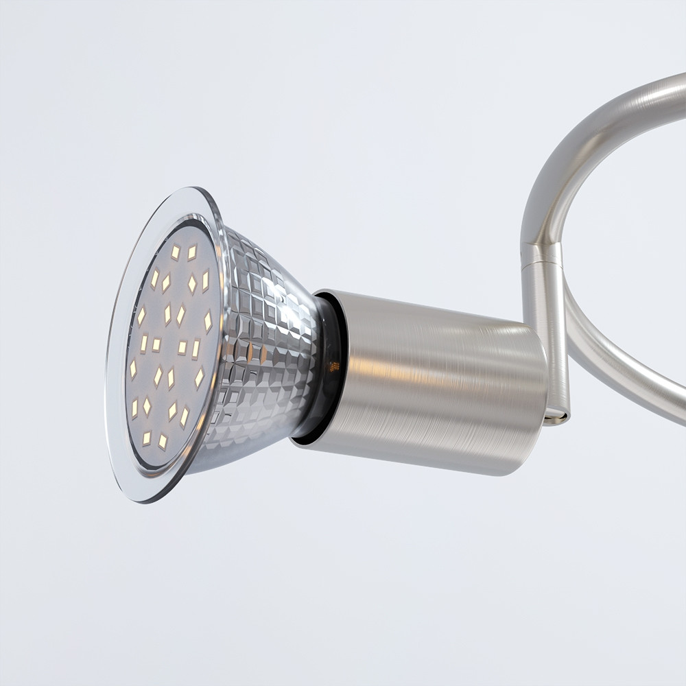Ceiling Light with 3 Adjustable LED Spots, 300 Lumen Each