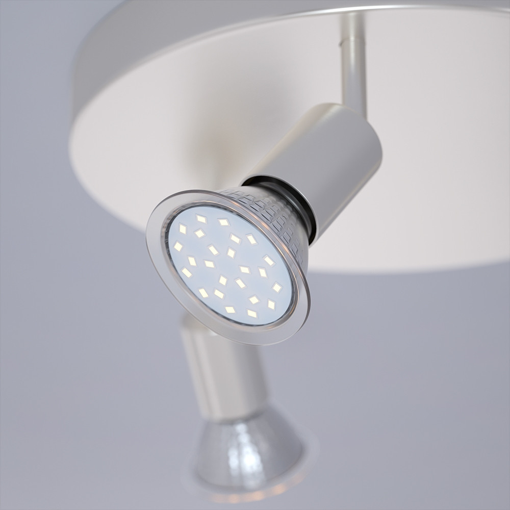 Ceiling Light with 3 Adjustable LED Spots, 300 Lumen Each