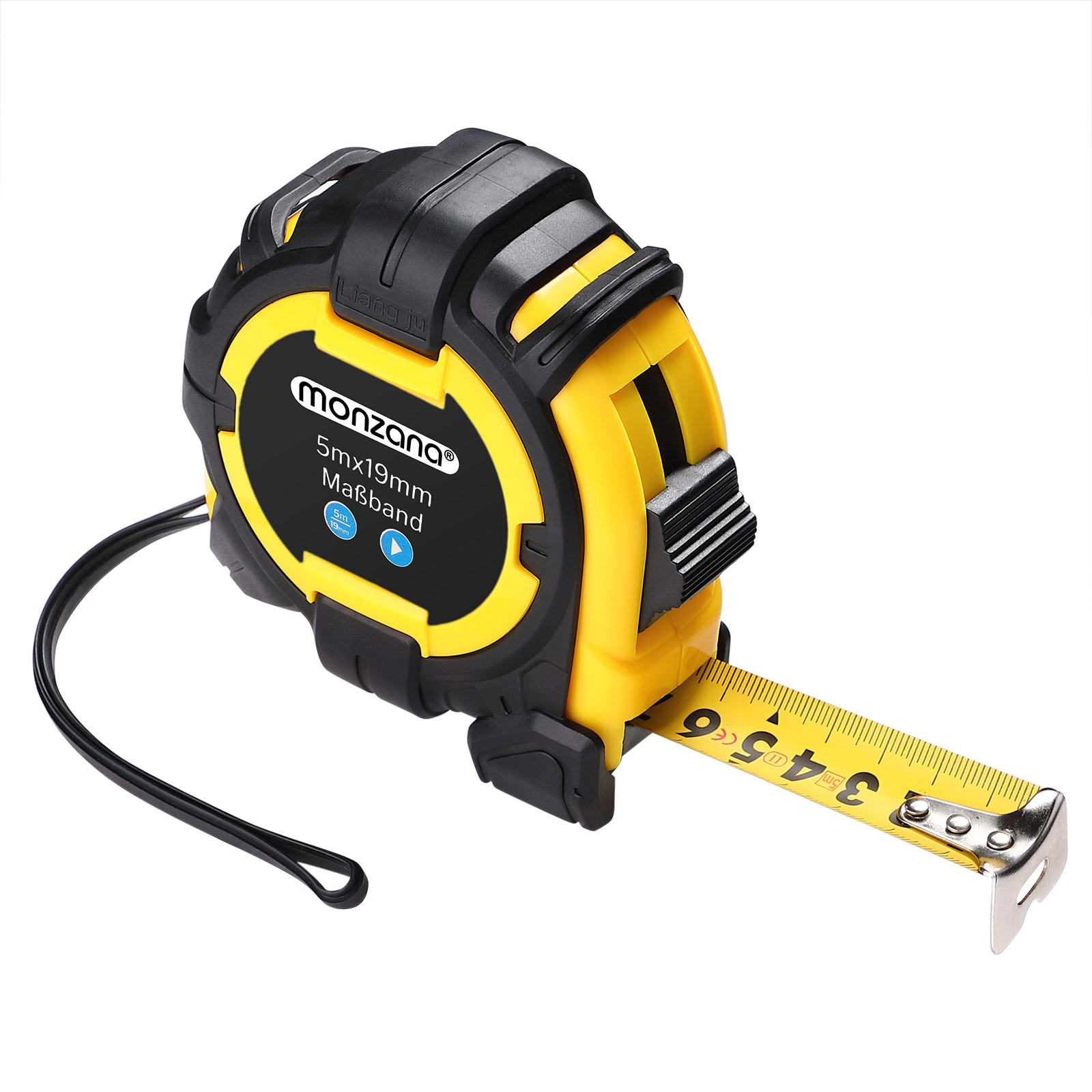Measuring Tape 5m x 19mm, Shock-Proof, Locking Function