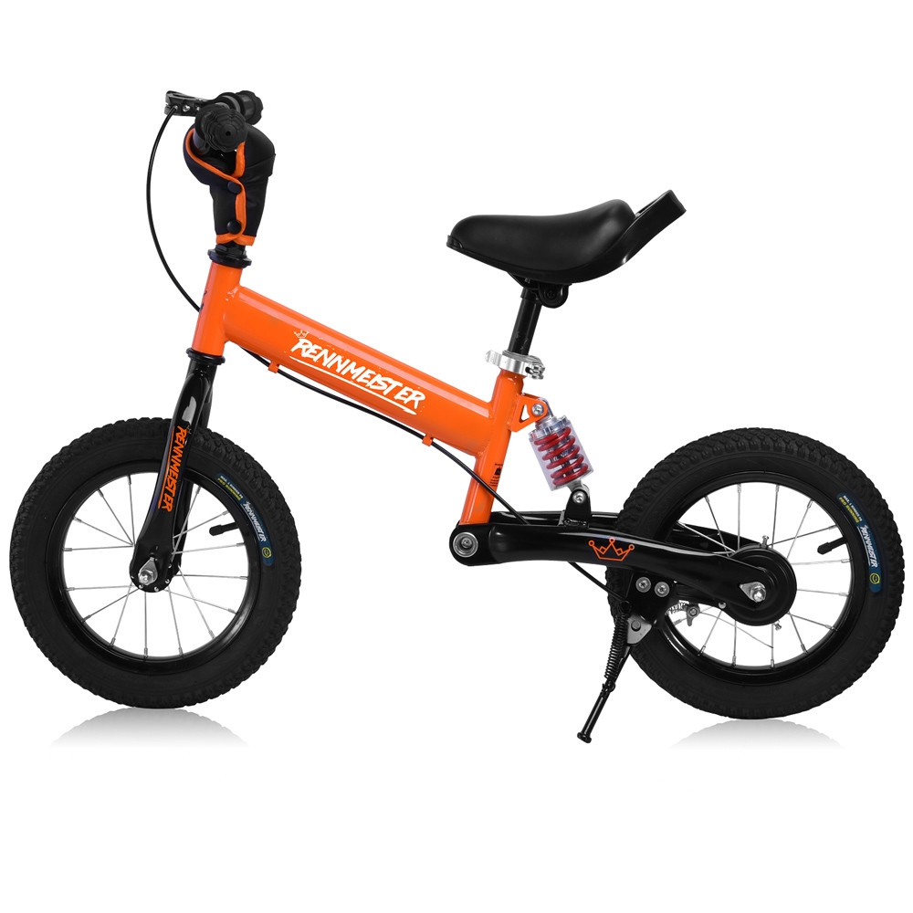 Bicicleta de equilíbrio laranja de 12 polegadas, com sistema anti-c...