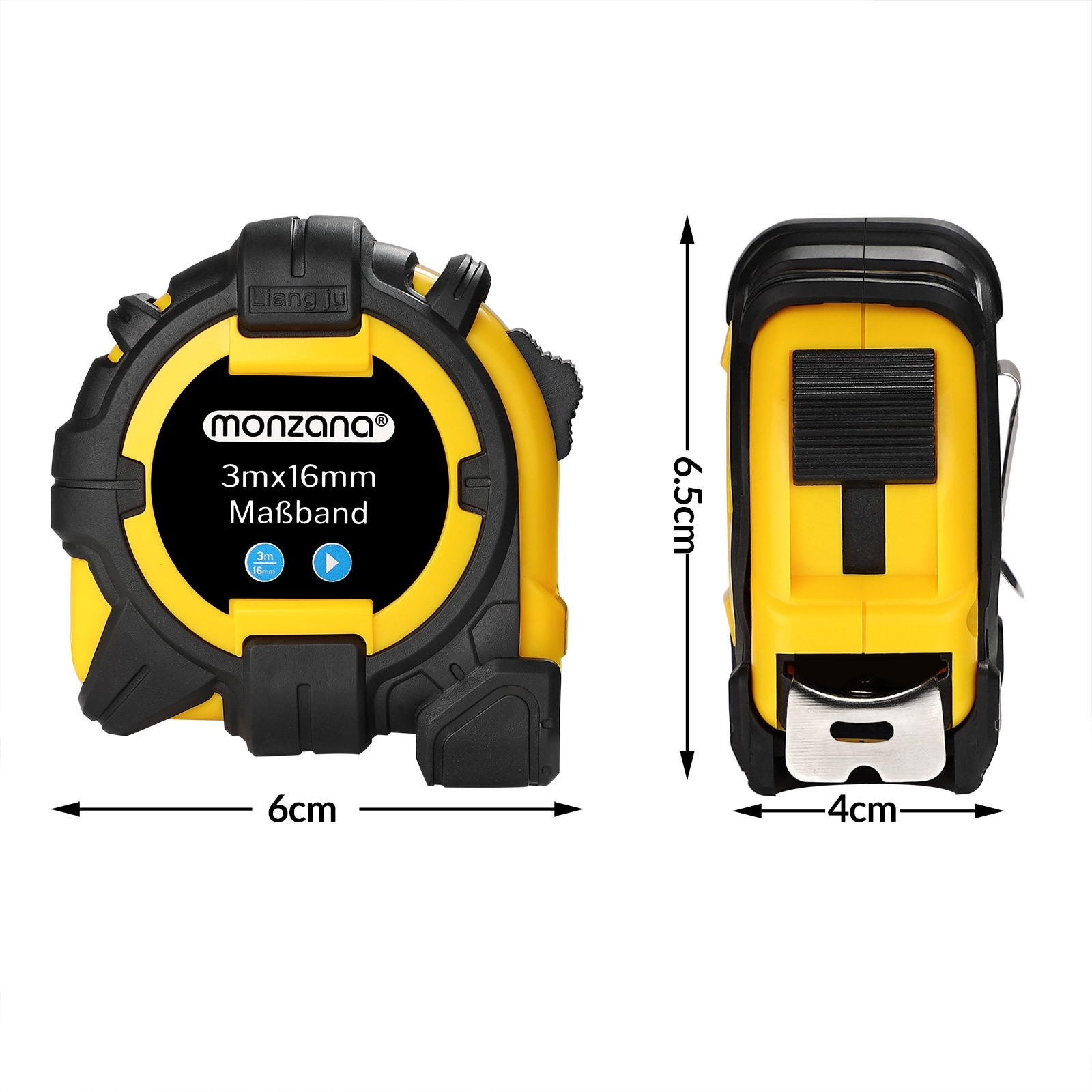 Measuring Tape 3m x 16mm, Locking Function, Durable