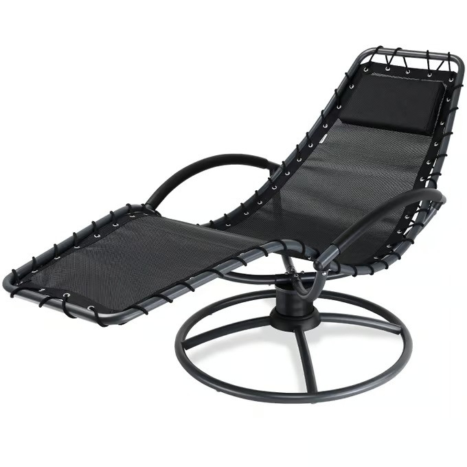 Sun Lounger with Rocking Function, Ergonomic, Anthracite