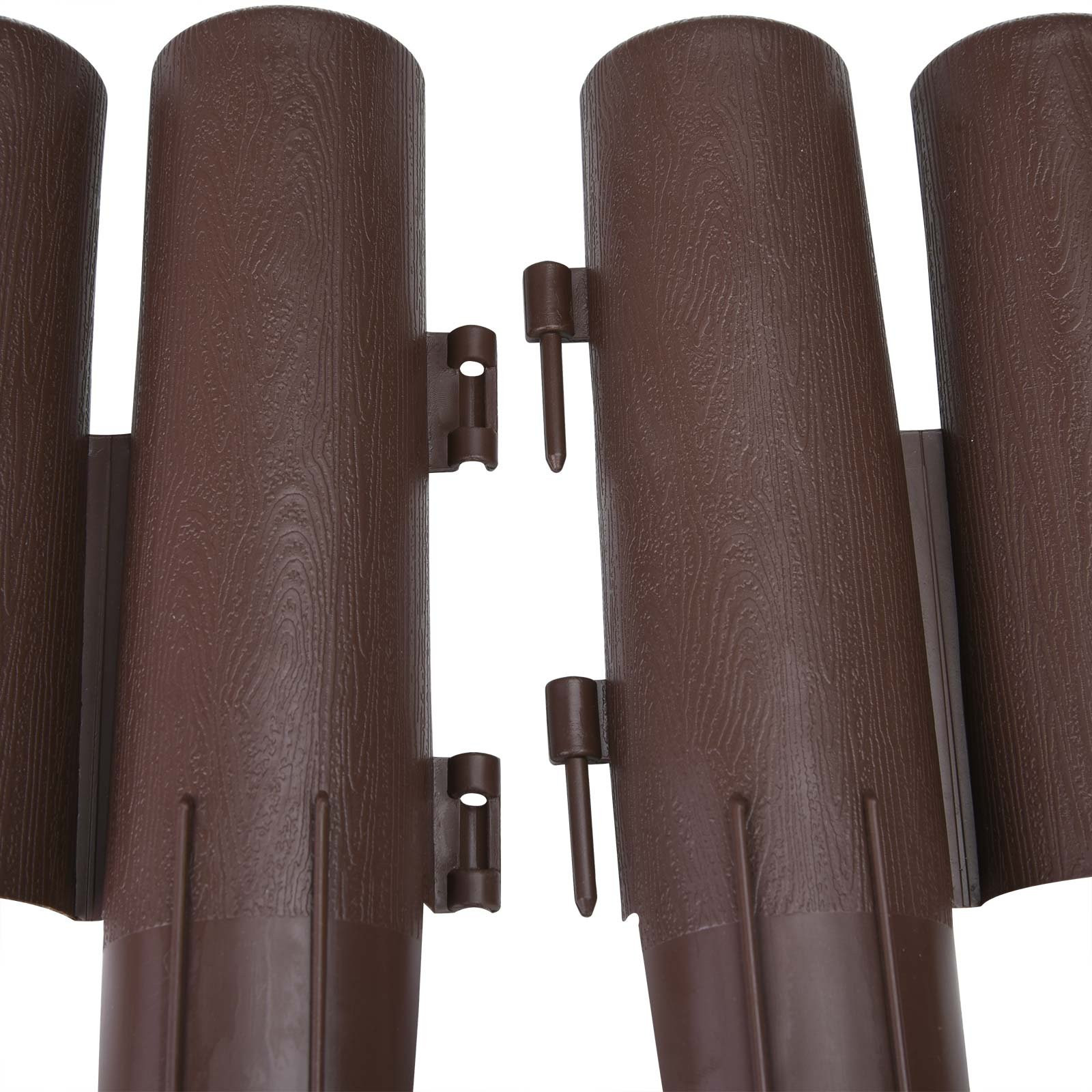 Lawn Edging, Brown, 224m – Flexible & Durable