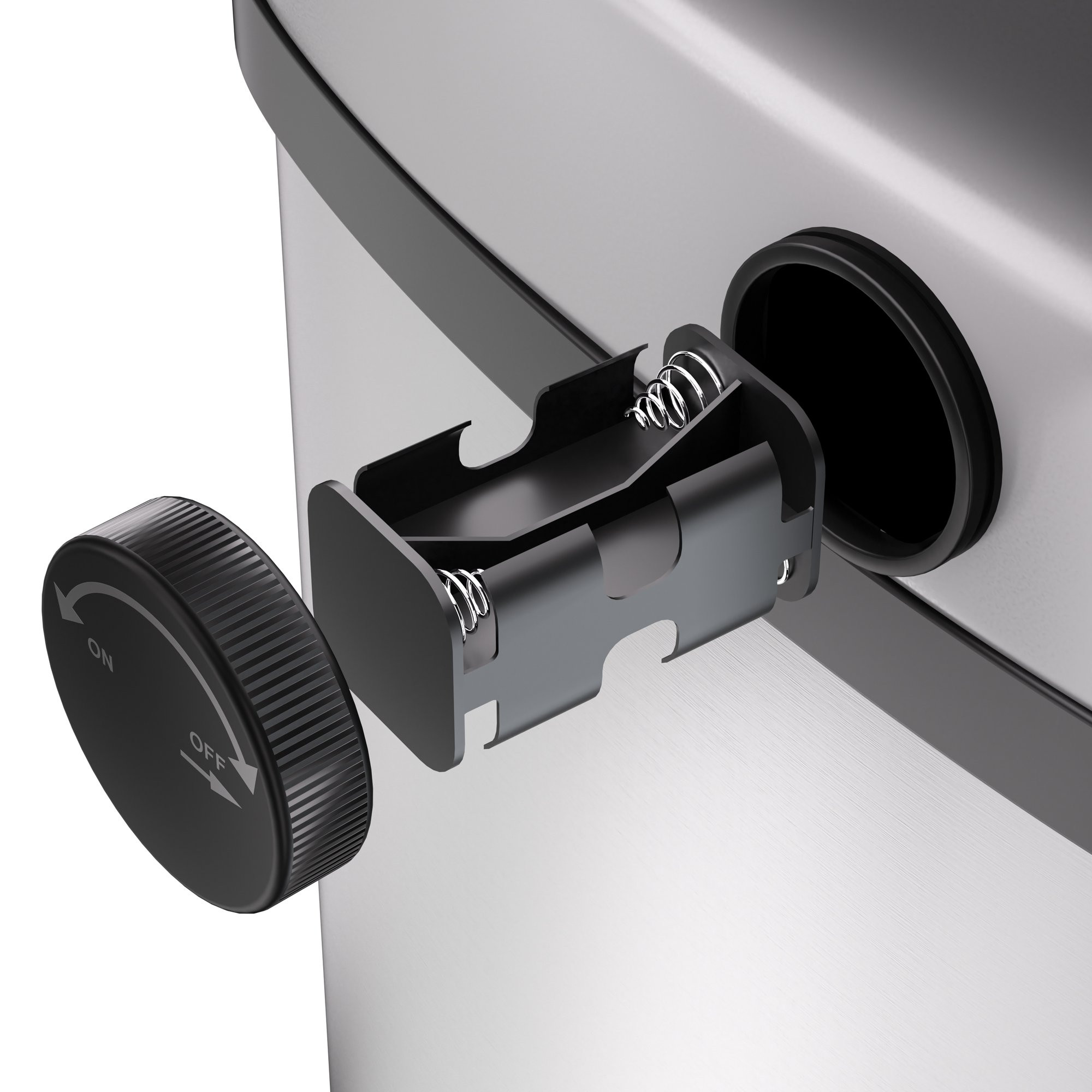 Sensor-Mülleimer, 58 l, Edelstahl, mit Bewegungssensor