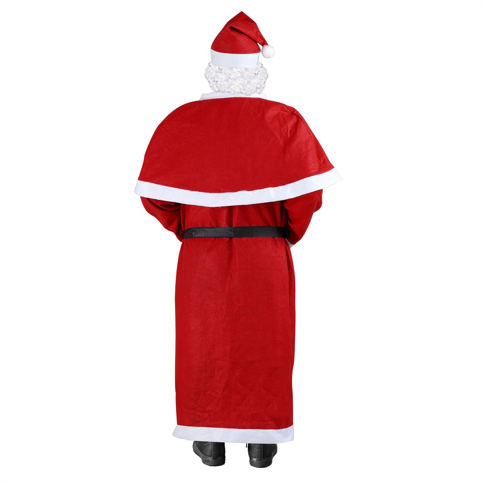 Weihnachtsmann-Kostümset – 5-teilig, Einheitsgröße, Polyester
