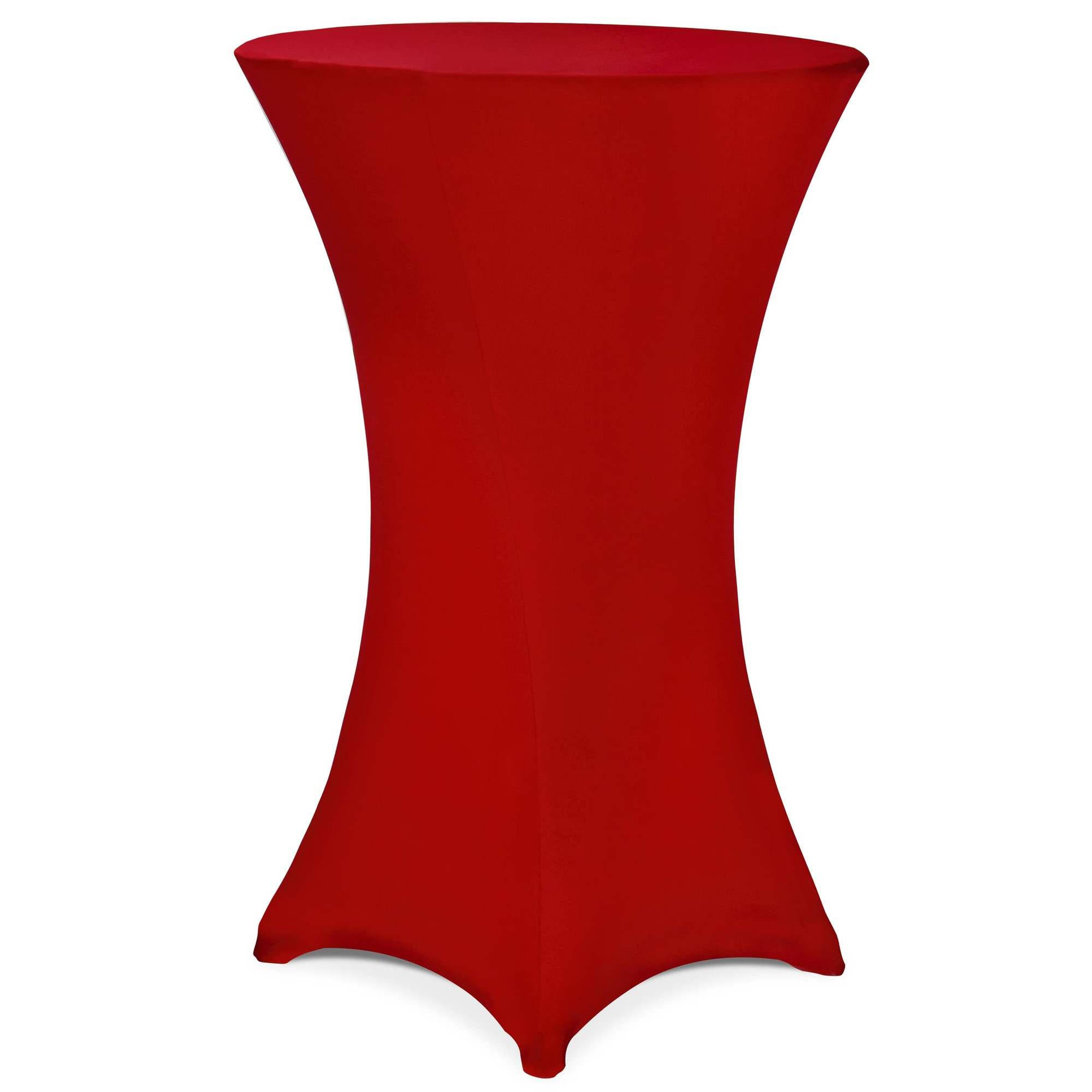 Cocktail Table Cover, Red, 70cm Diameter, Polyester Blend
