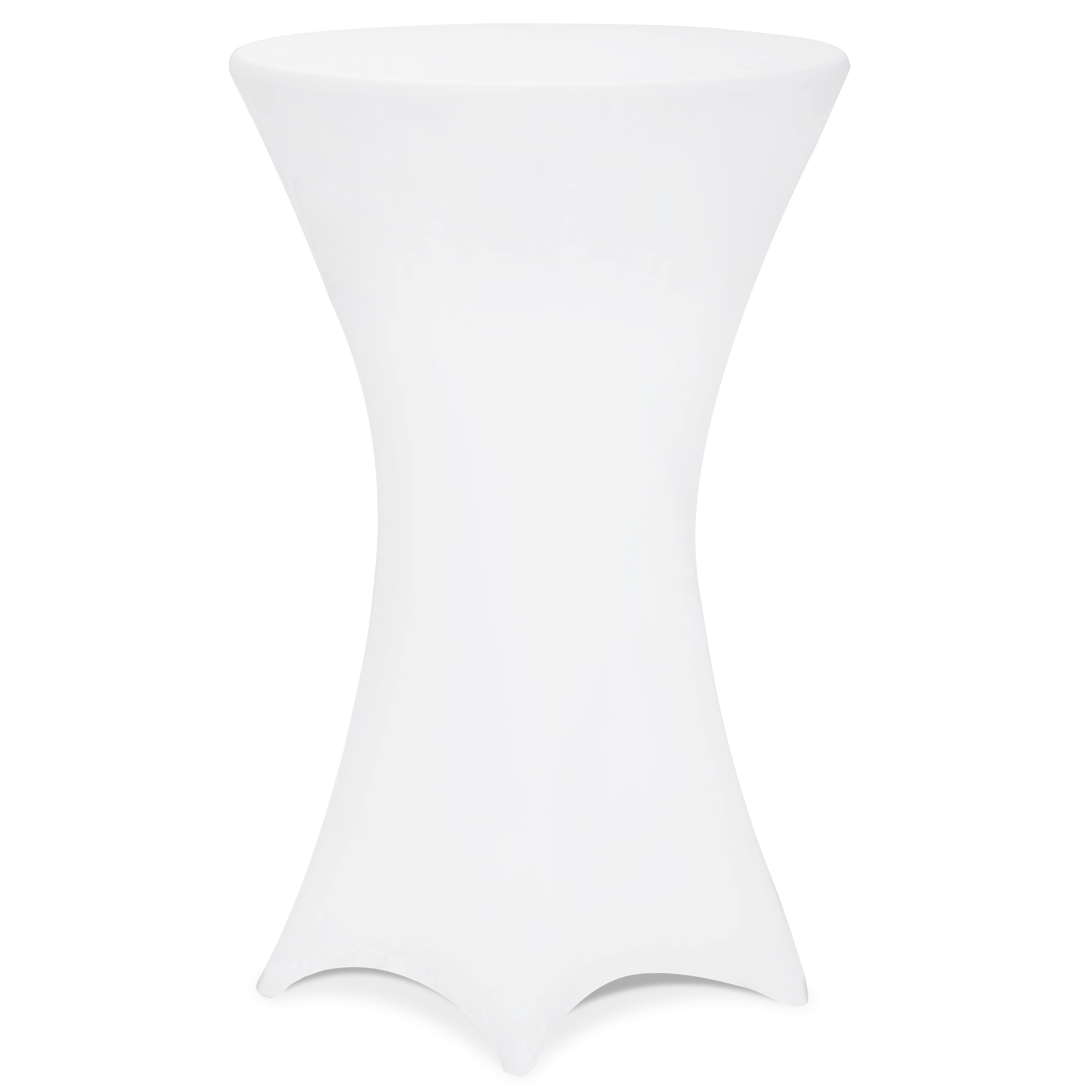 Nappe blanche pour table basse, 70 cm, infroissable