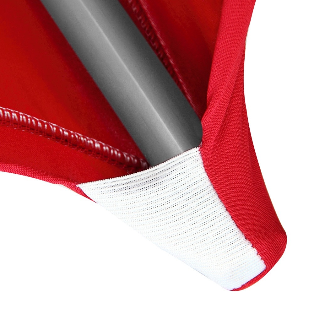 Nappe rouge pour table basse, 80 cm, infroissable