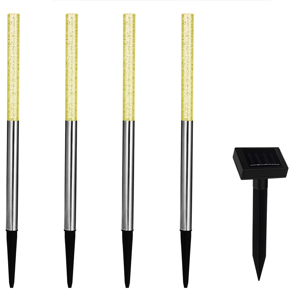 Solar Garden Lights, 4 Pack, Multicoloured, 48cm