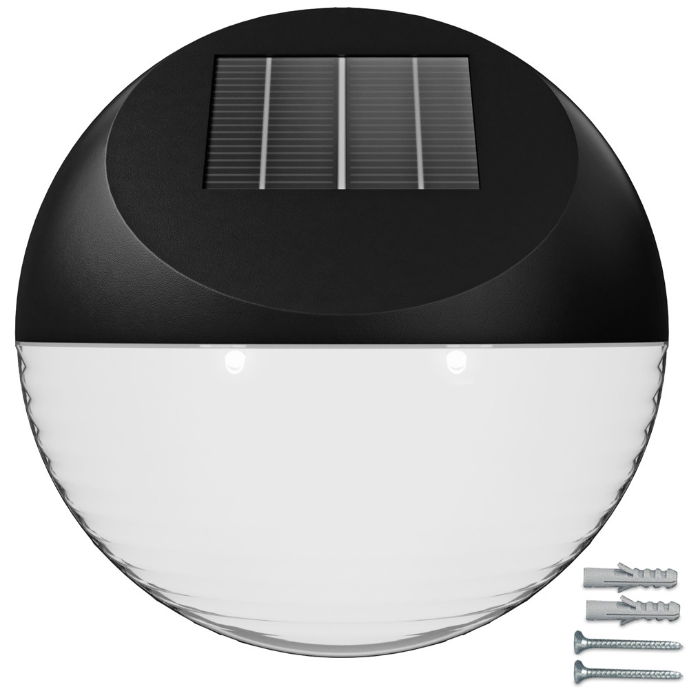 LED Solar Wall Lights, 6 Pack, Automatic Dusk Sensor