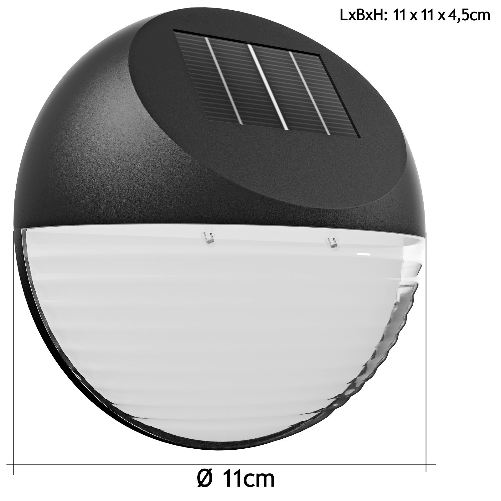 LED Solar Wall Lights, 6 Pack, Automatic Dusk Sensor