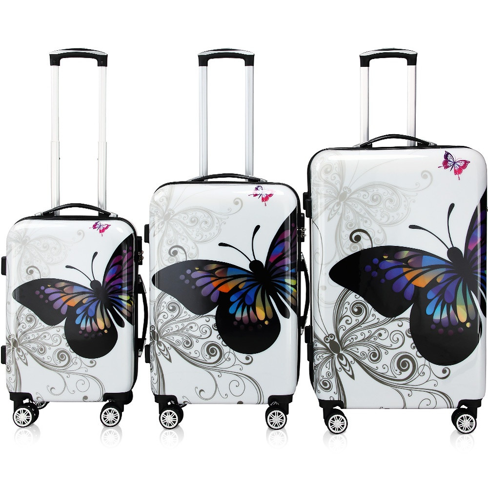 Hard Shell Suitcase Set, 3 Sizes, Polycarbonate