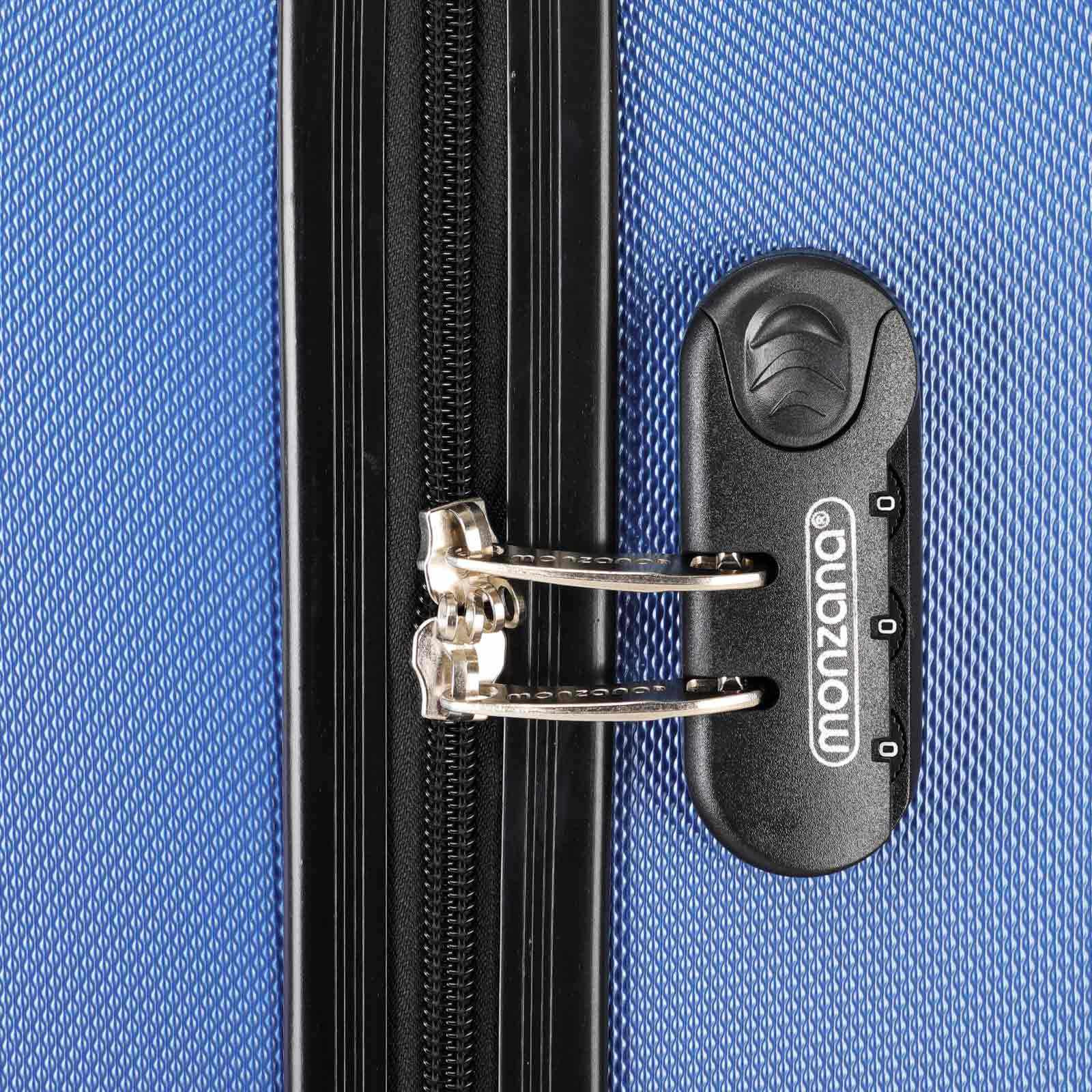 Valigia rigida, capacità 34L, ABS resistente, blu
