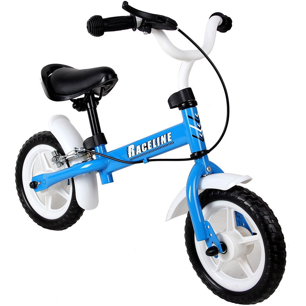 Bicicleta de equilíbrio infantil, quadro de aço de 10 polegadas, azul
