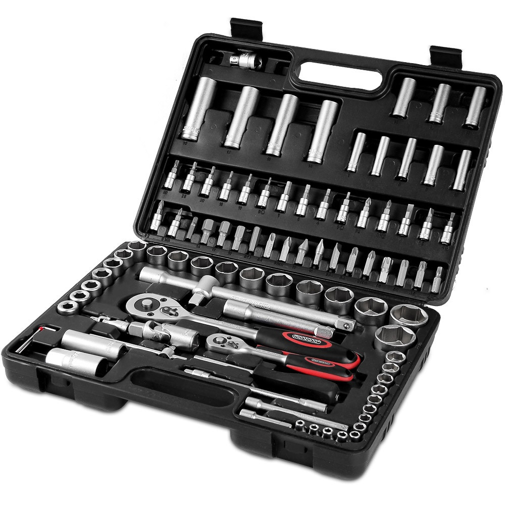 94-Piece Chrome-Vanadium Tool Set with Gloves