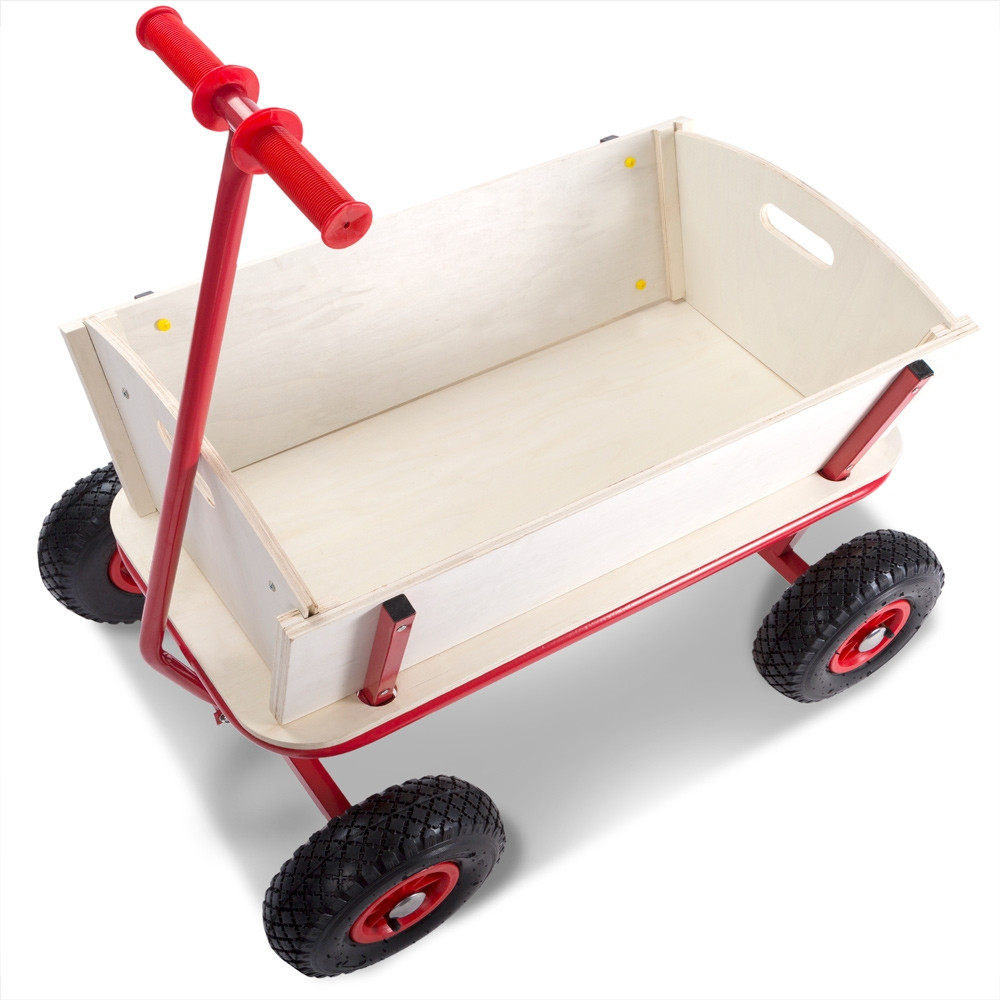 Pull Along Trolley with Canopy, 90L, Pneumatic Tyres