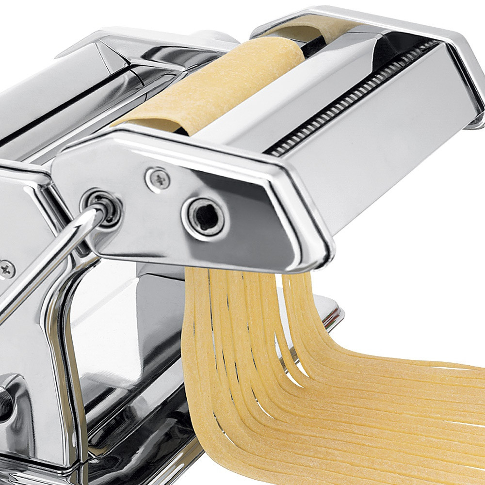 Pasta Maker with Adjustable Thickness, Stainless Steel