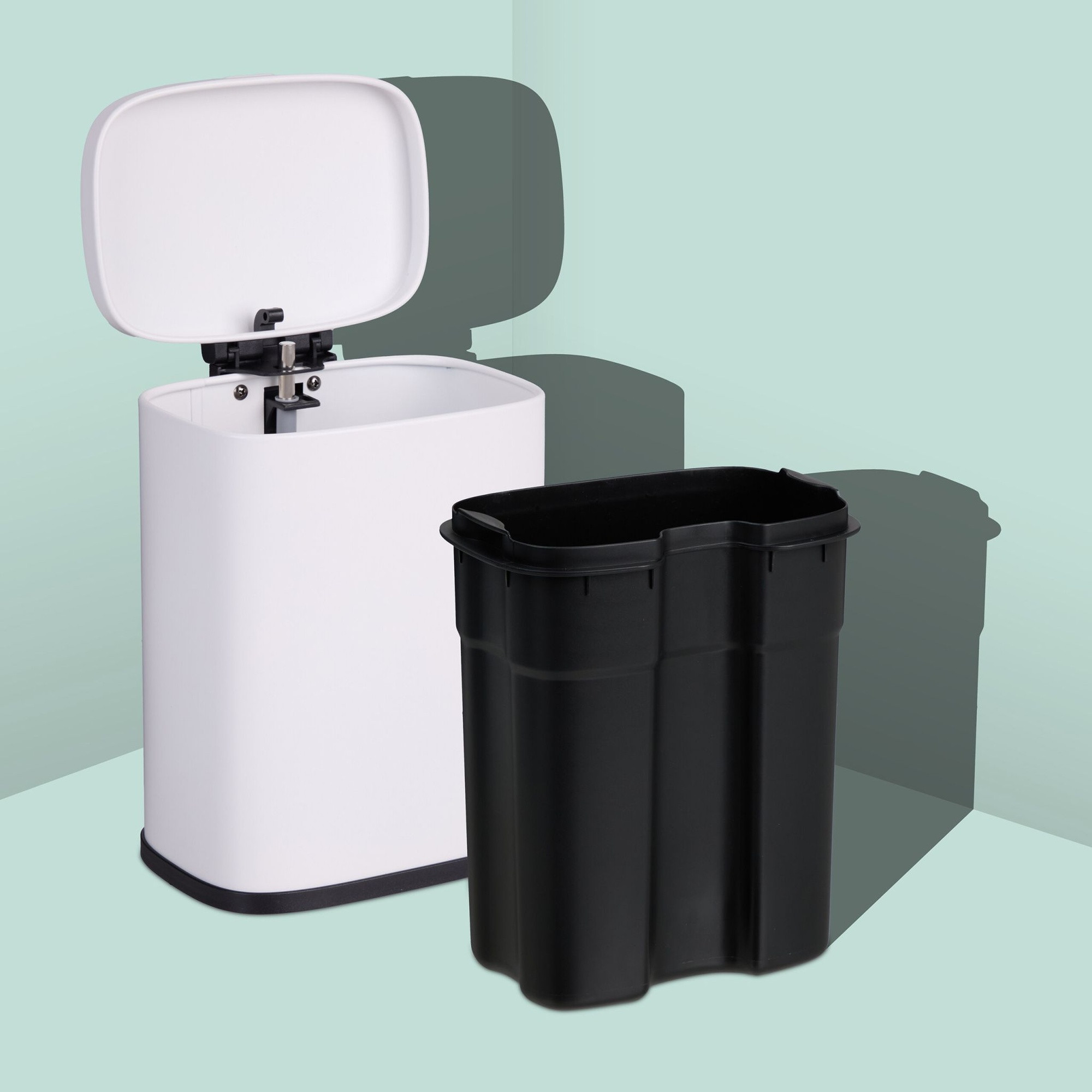 Wall-Mounted Bathroom Bin, 3L, Soft-Close Lid
