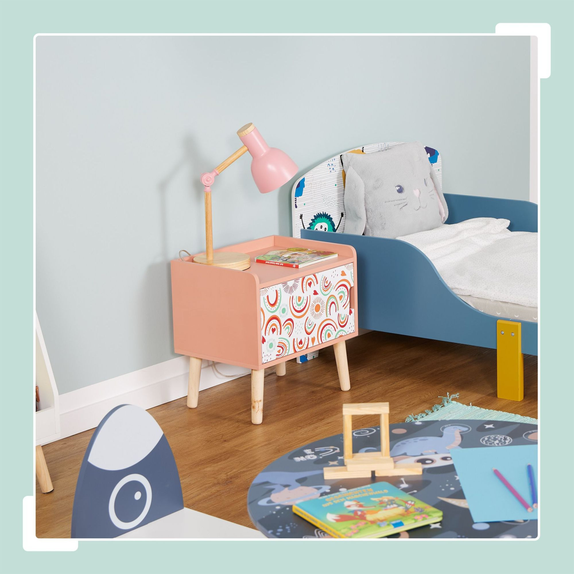 Kindernachttisch mit Staufach
