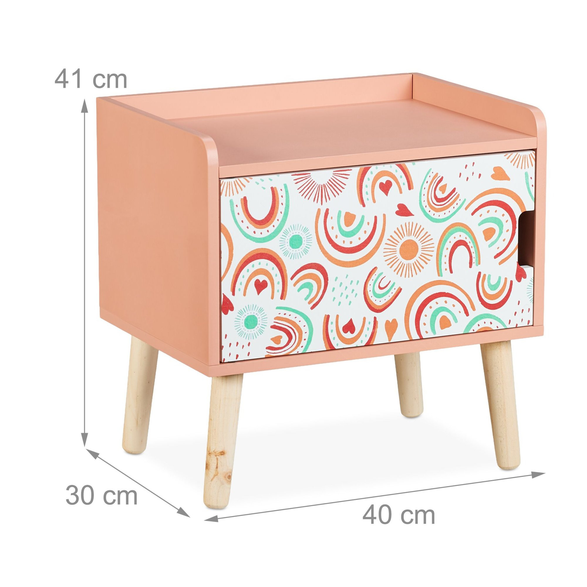 Kindernachttisch mit Staufach