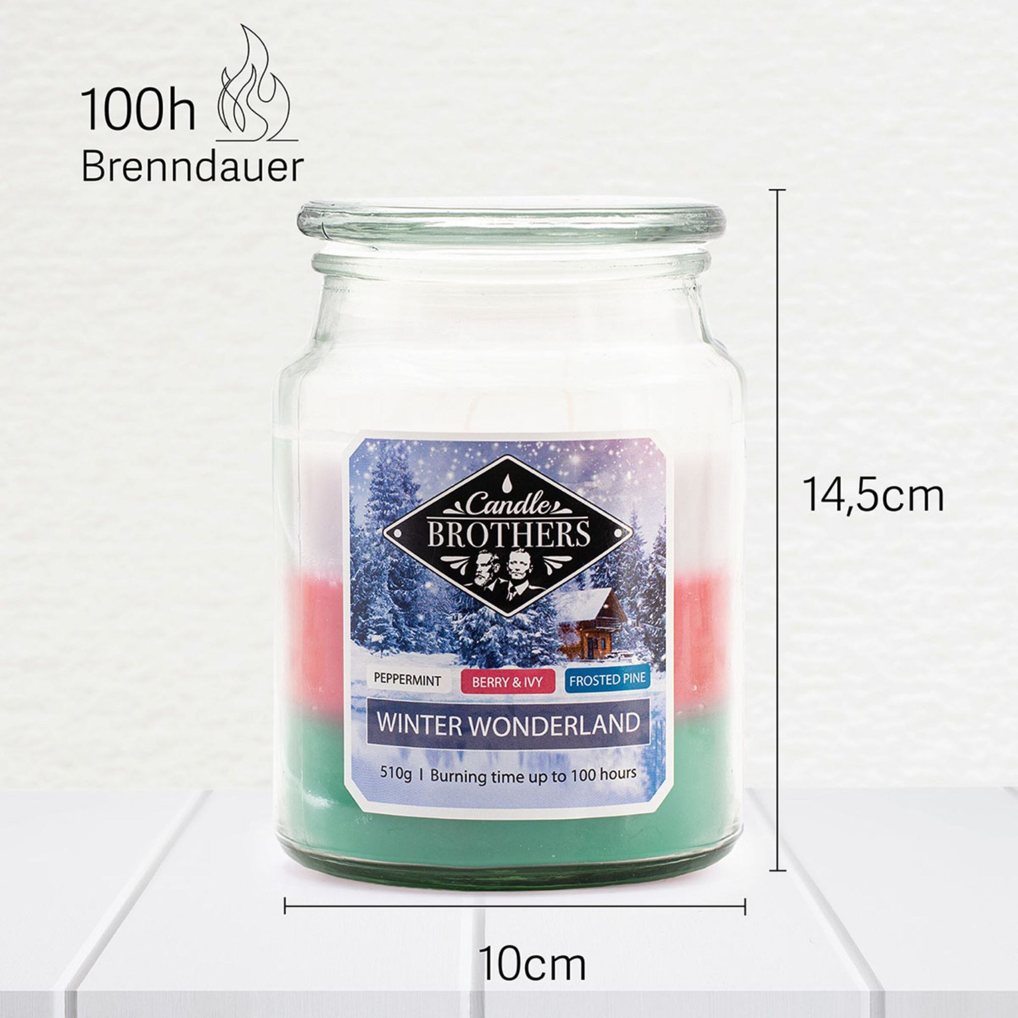 Bougie parfumée à double mèche – Parfum longue durée