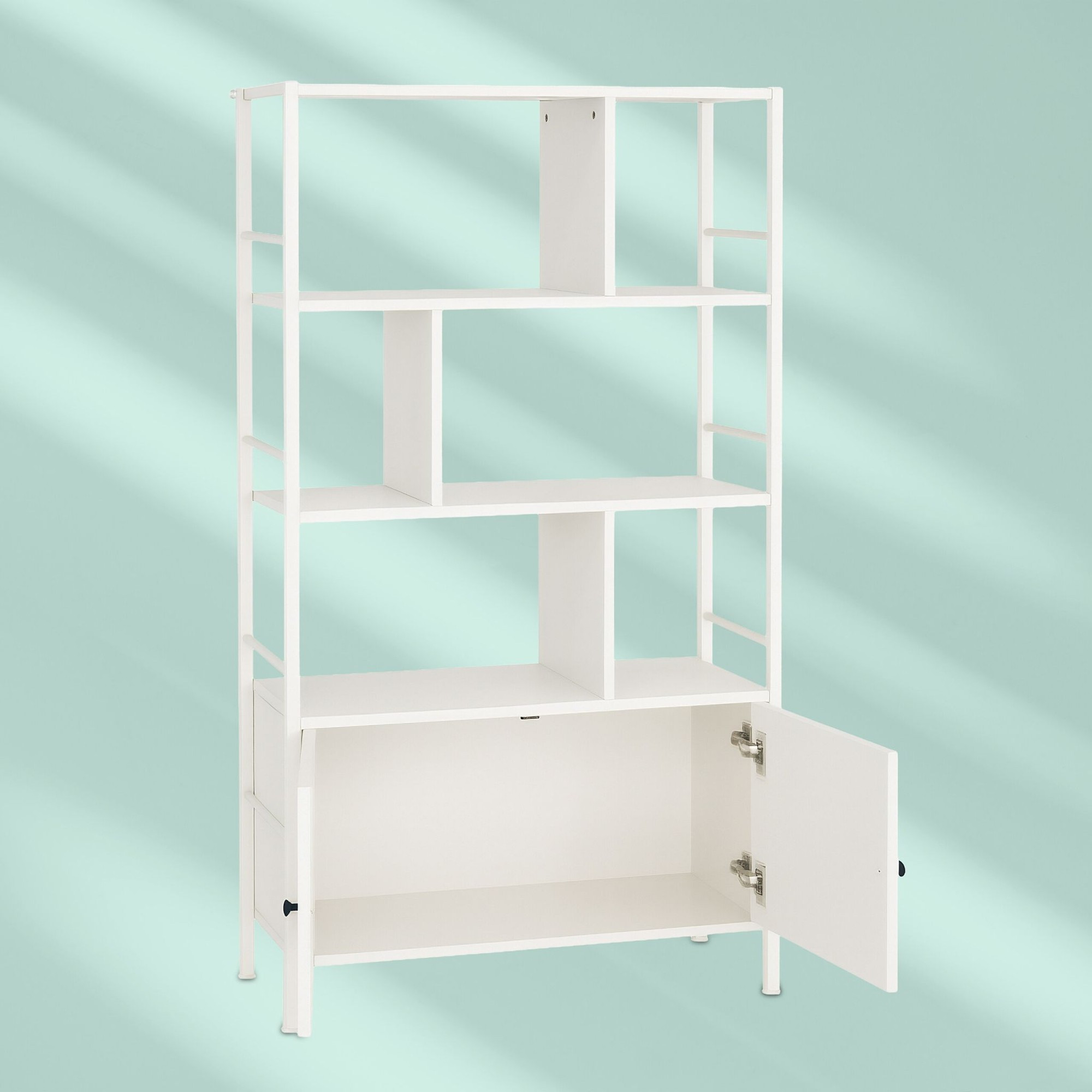 Libreria con contenitore – 3 ripiani, mobile base