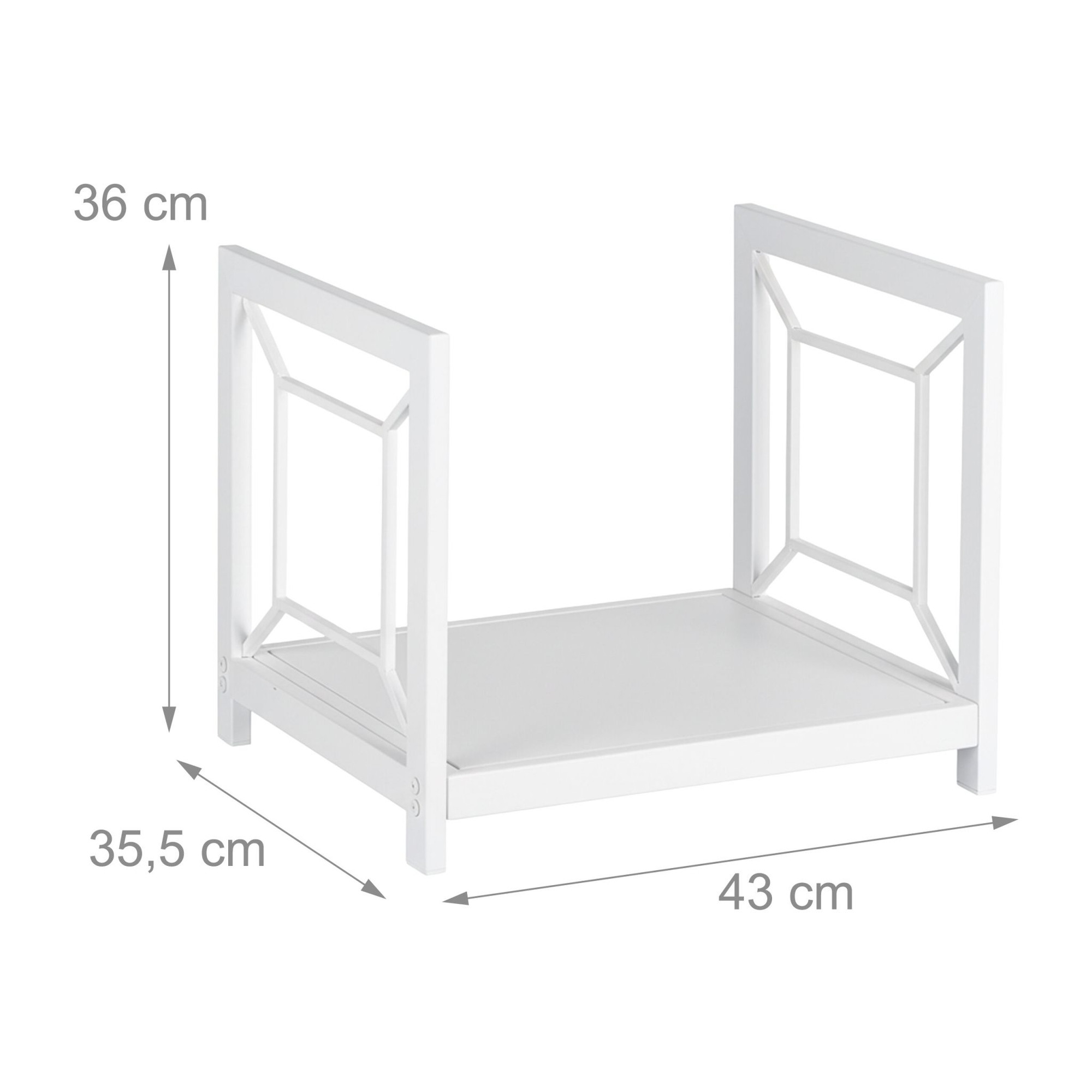 Firewood Rack, Durable Iron, Space-Saving Design