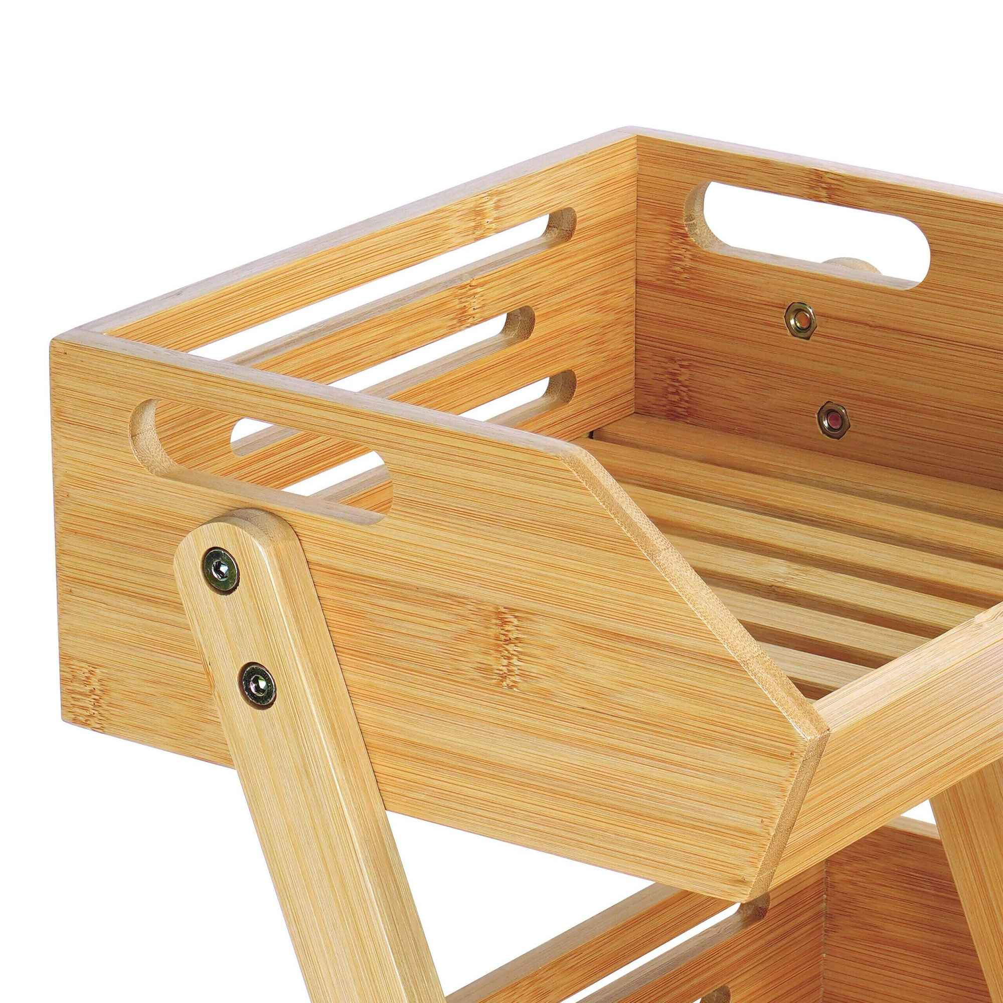 3-Tier Bamboo Fruit Stand for Kitchen Storage