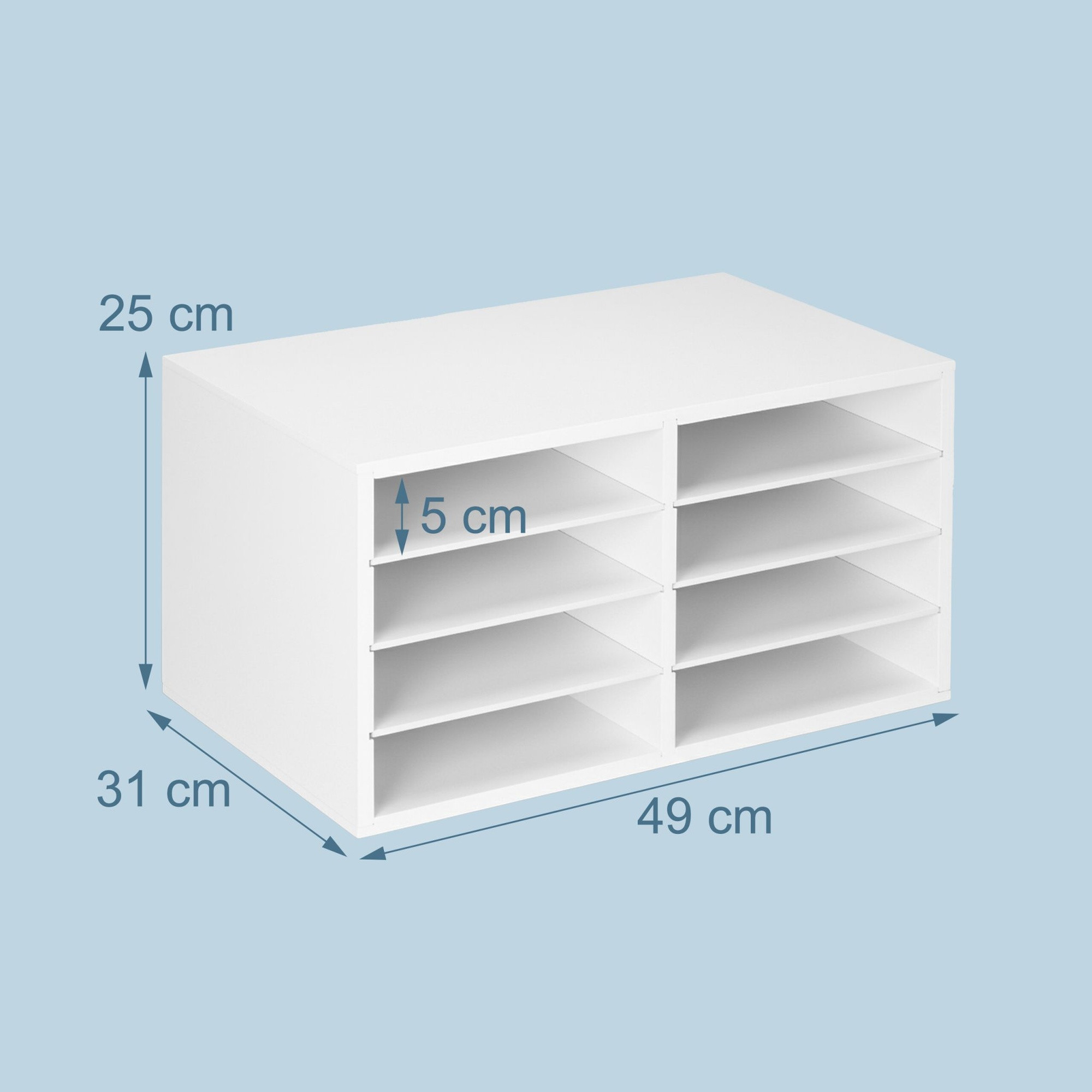Porte-documents en bambou, 8 emplacements, format A4