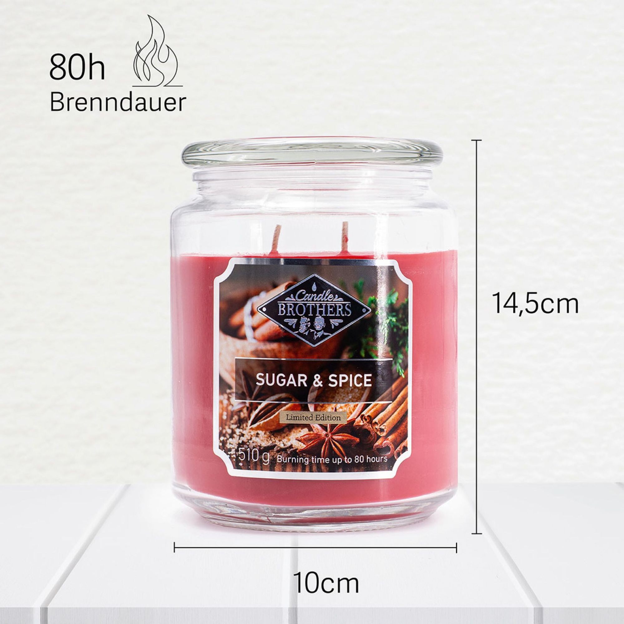 Vela perfumada con dos mechas para relajarse