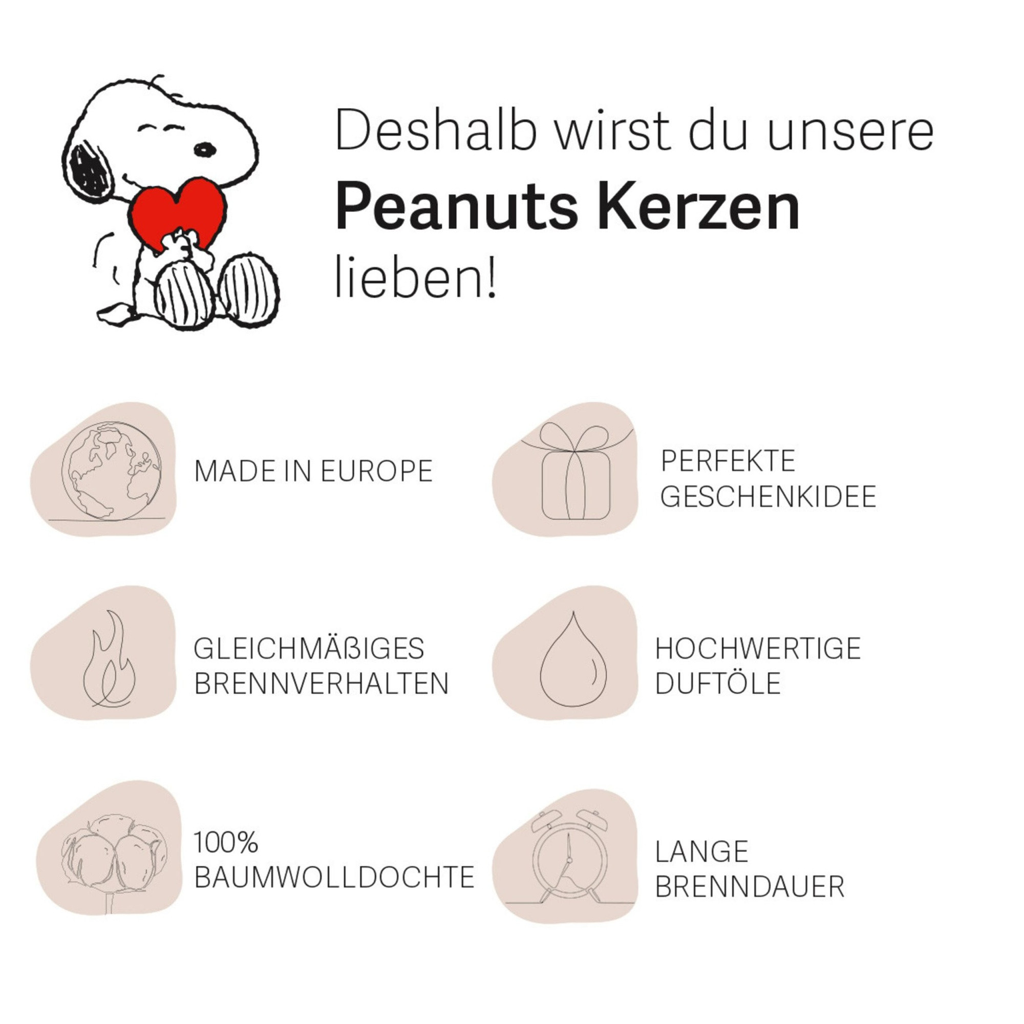 Duftkerze mit Erdnussduft im Glas