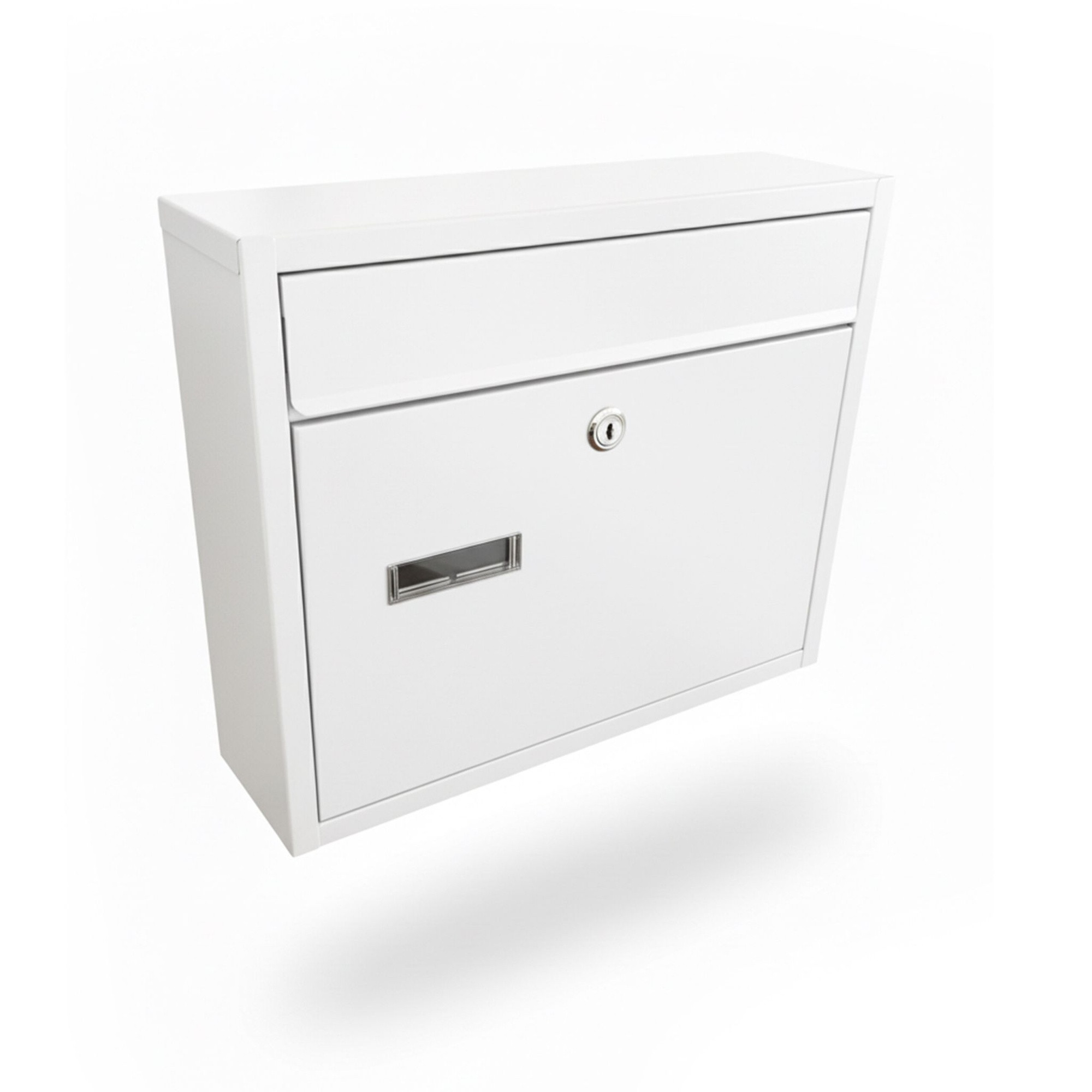 Wall-Mounted Horizontal Mailbox with Nameplate, Lockable