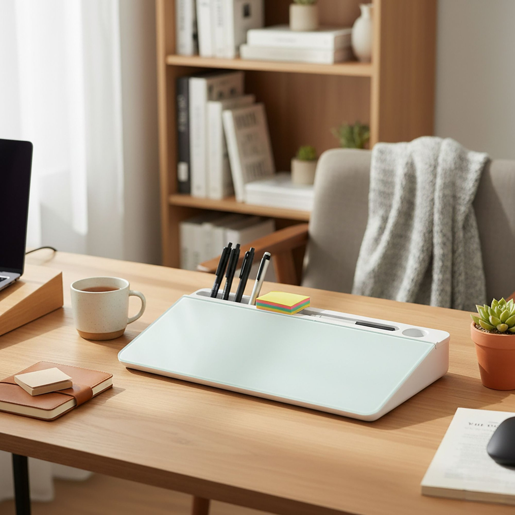 Organizer da scrivania con bacheca e 5 scomparti