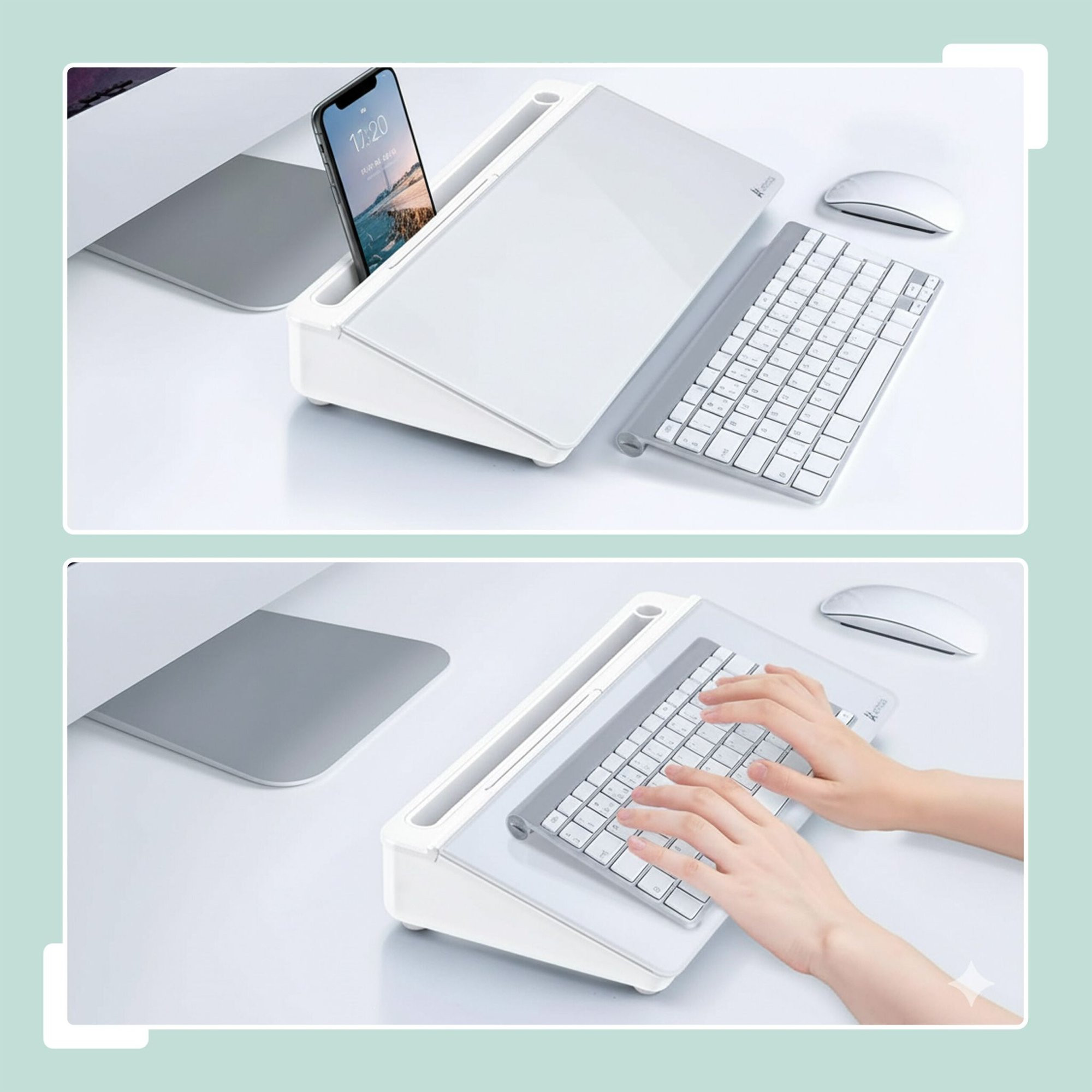 Organizer da scrivania con bacheca e 5 scomparti
